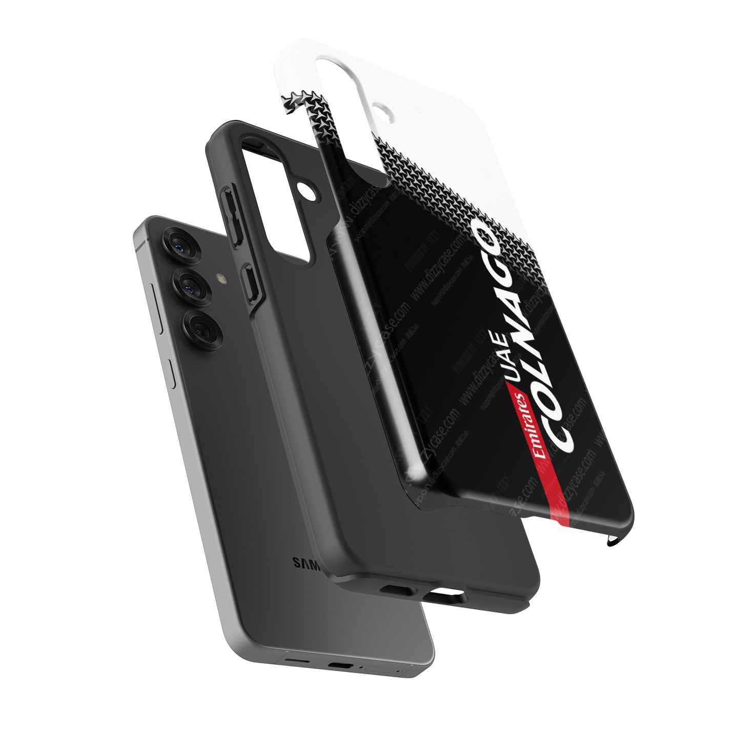 Colnago Y1RS Team Edition Phone Case – UAE 2025 Black & White Graphic (for Samsung) | DIZZY CASE