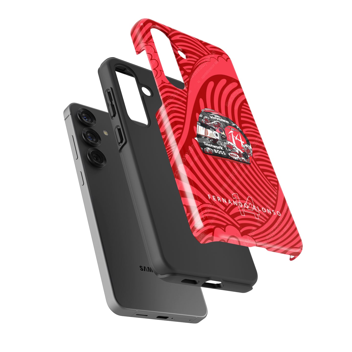 Fernando Alonso 2024 Japanese Grand Prix Helmet Case – For Samsung Phones | DIZZY CASE