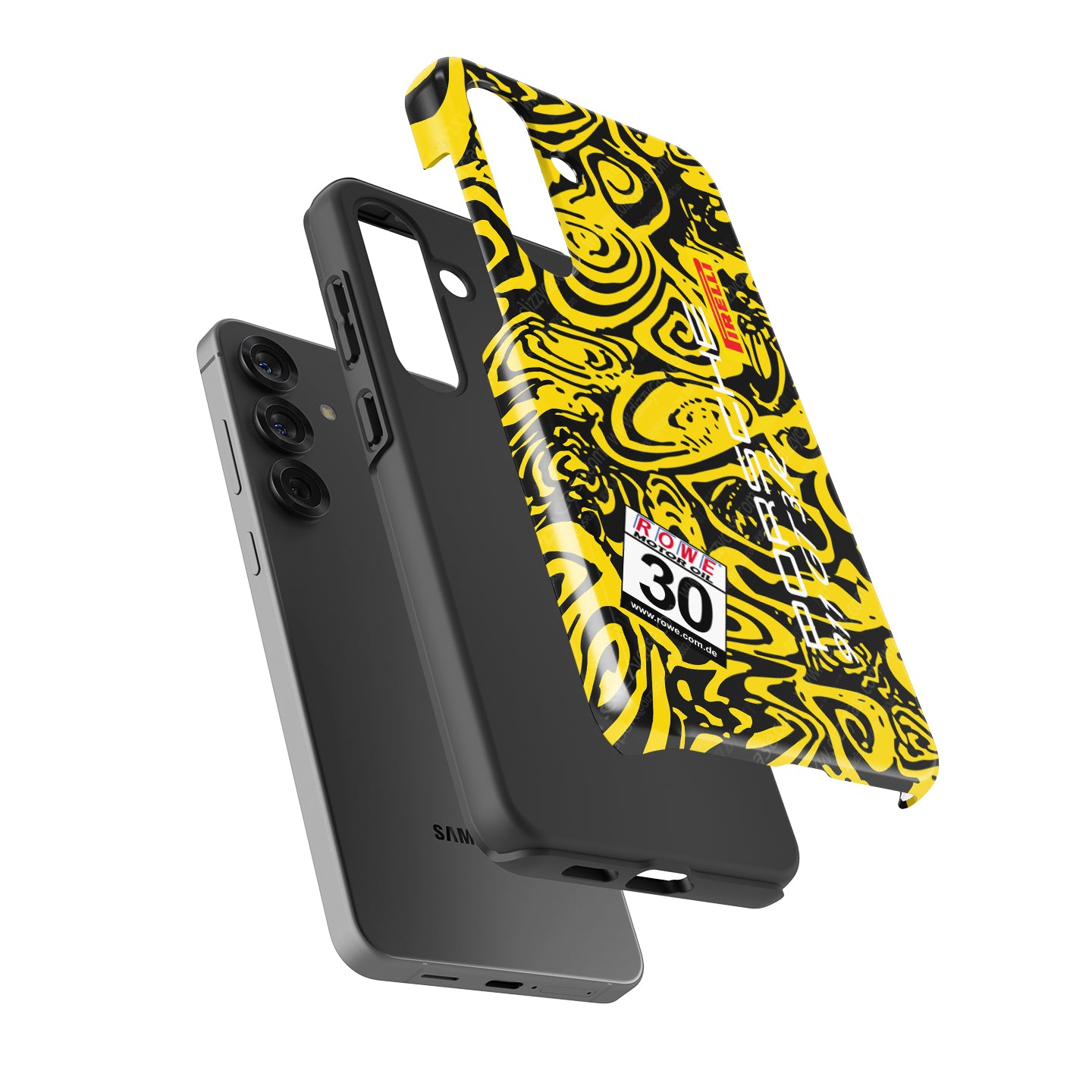 Dinamic Motorsport Porsche 911 GT3R Phone Case: Bold Camouflage & Protection