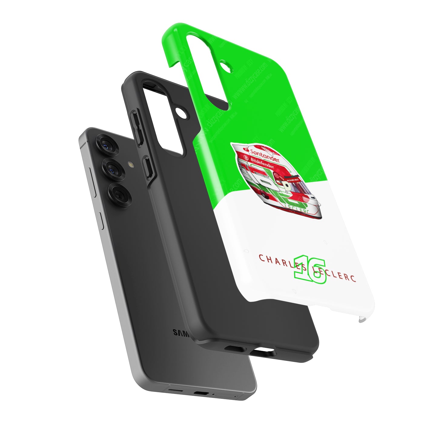 Charles Leclerc 2024 Italian Grand Prix Helmet Phone Case – Ferrari Edition - Samsung Models | DIZZY CASE