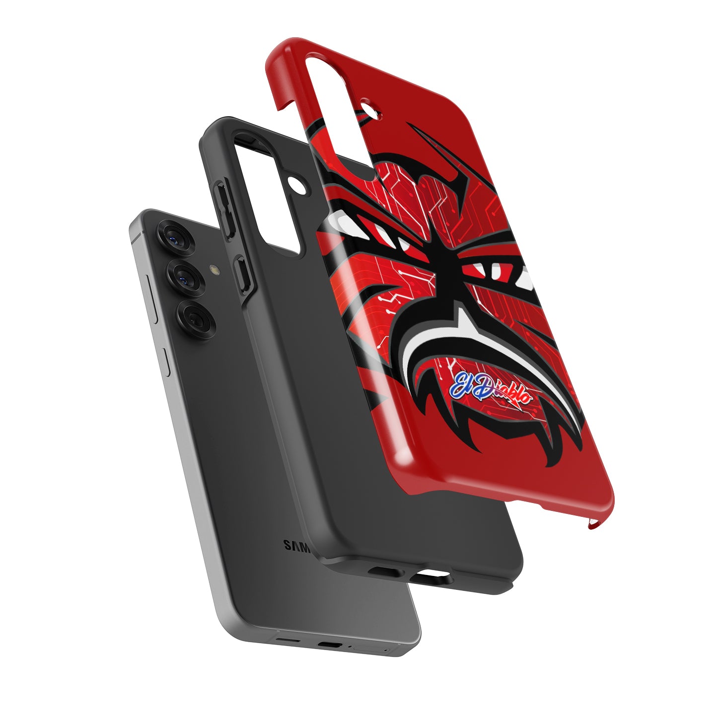 Unleash Your Racing Spirit: Fabio Quartararo Demon Helmet Livery Phone Case