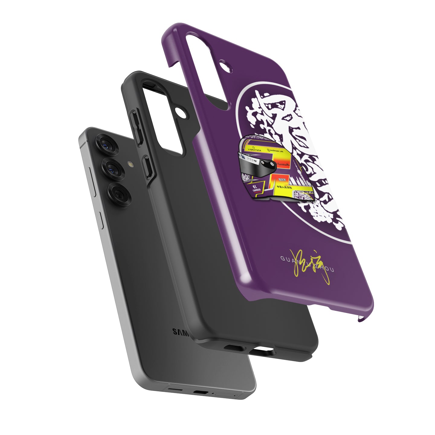 Guanyu Zhou 2023 F1 Helmet - Samsung Phone Case