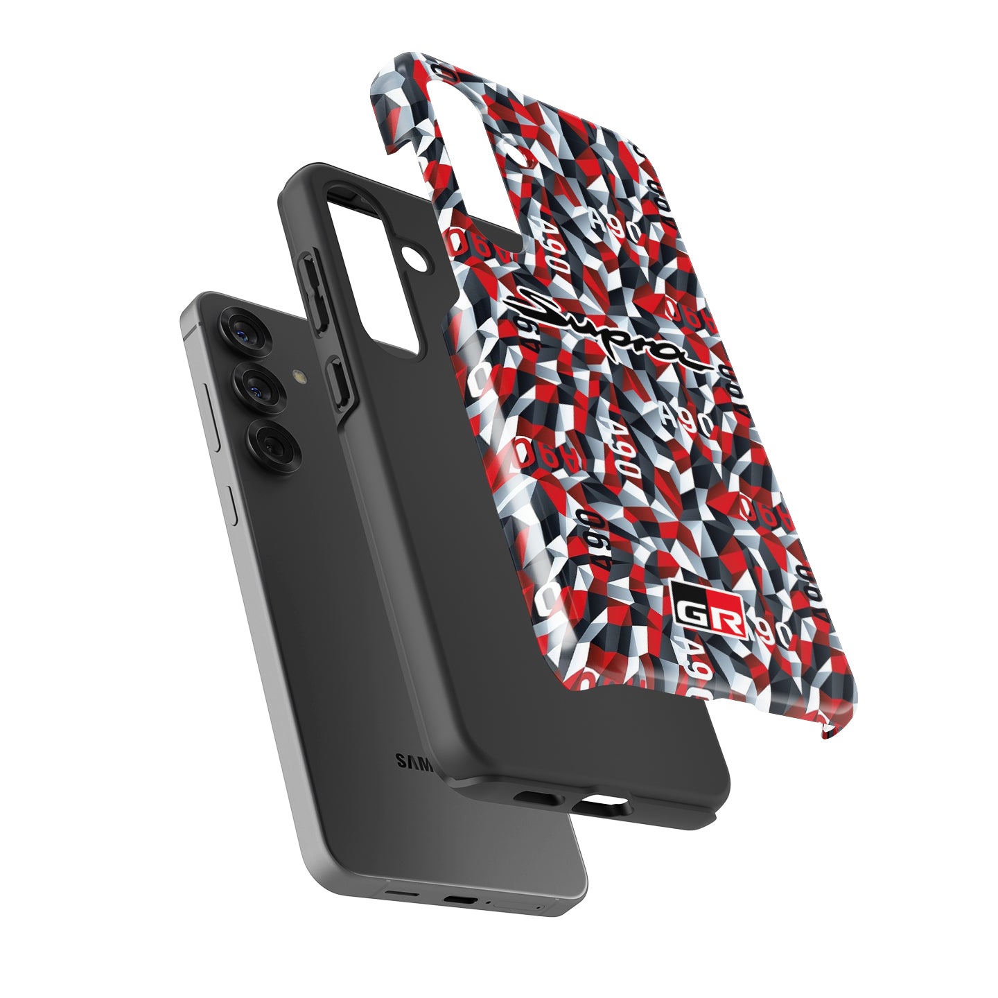TOYOTA Supra A90 Prototype Livery Phone Case: Bold Racing Style & Protection