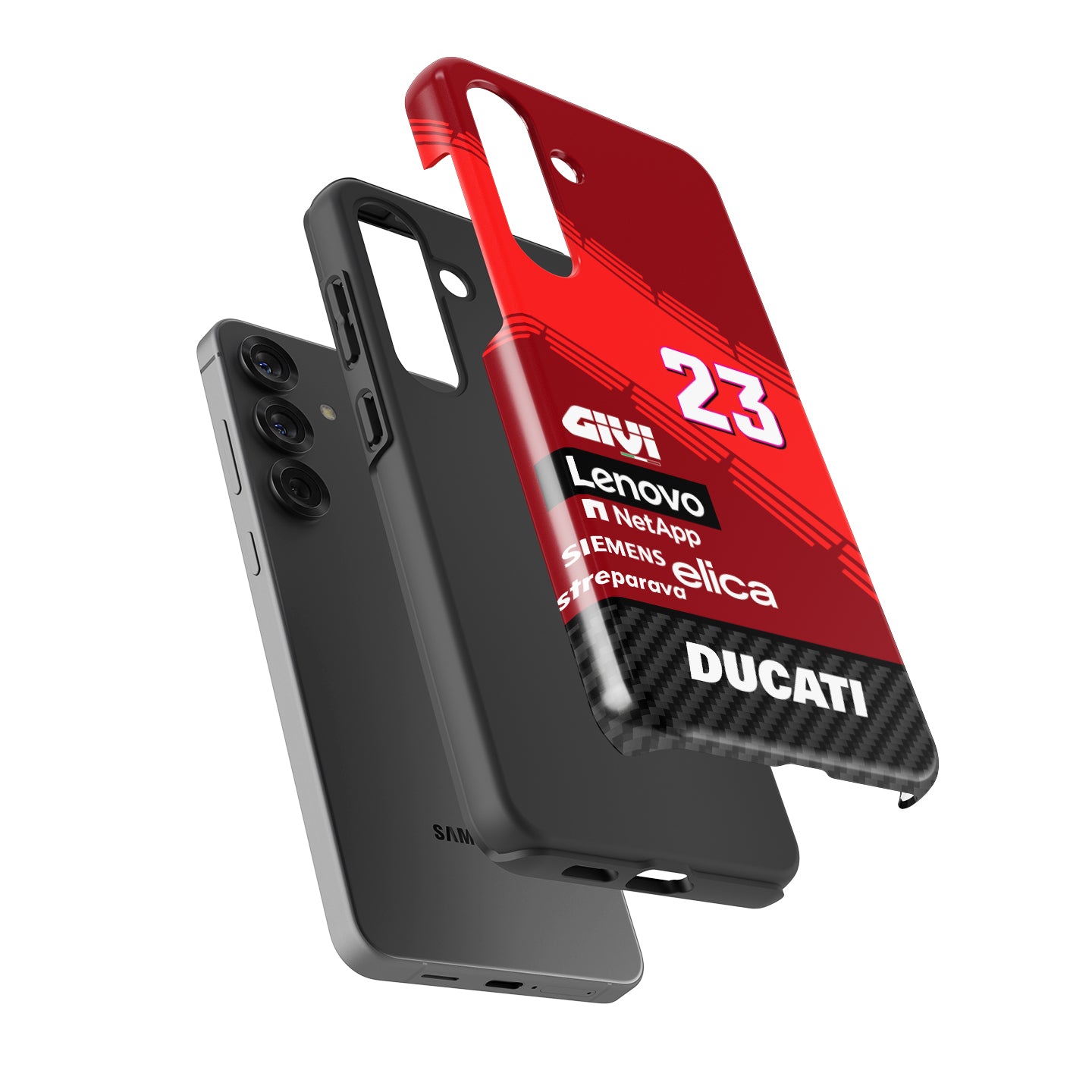 Ride with Enea Bastianini: 2024 Ducati MotoGP Livery Phone Case