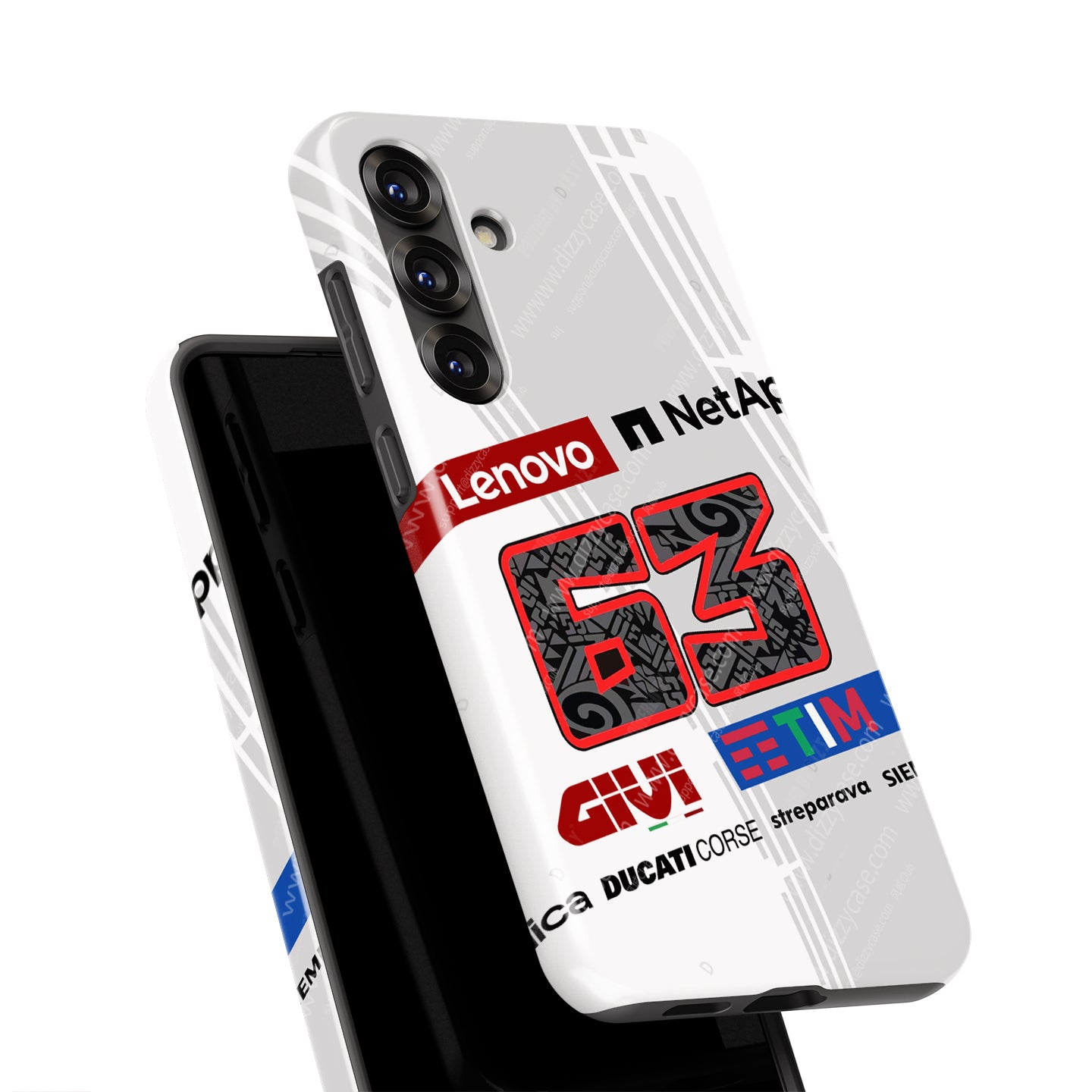 Pecco Bagnaia #63 Prototype White - Samsung Galaxy Case