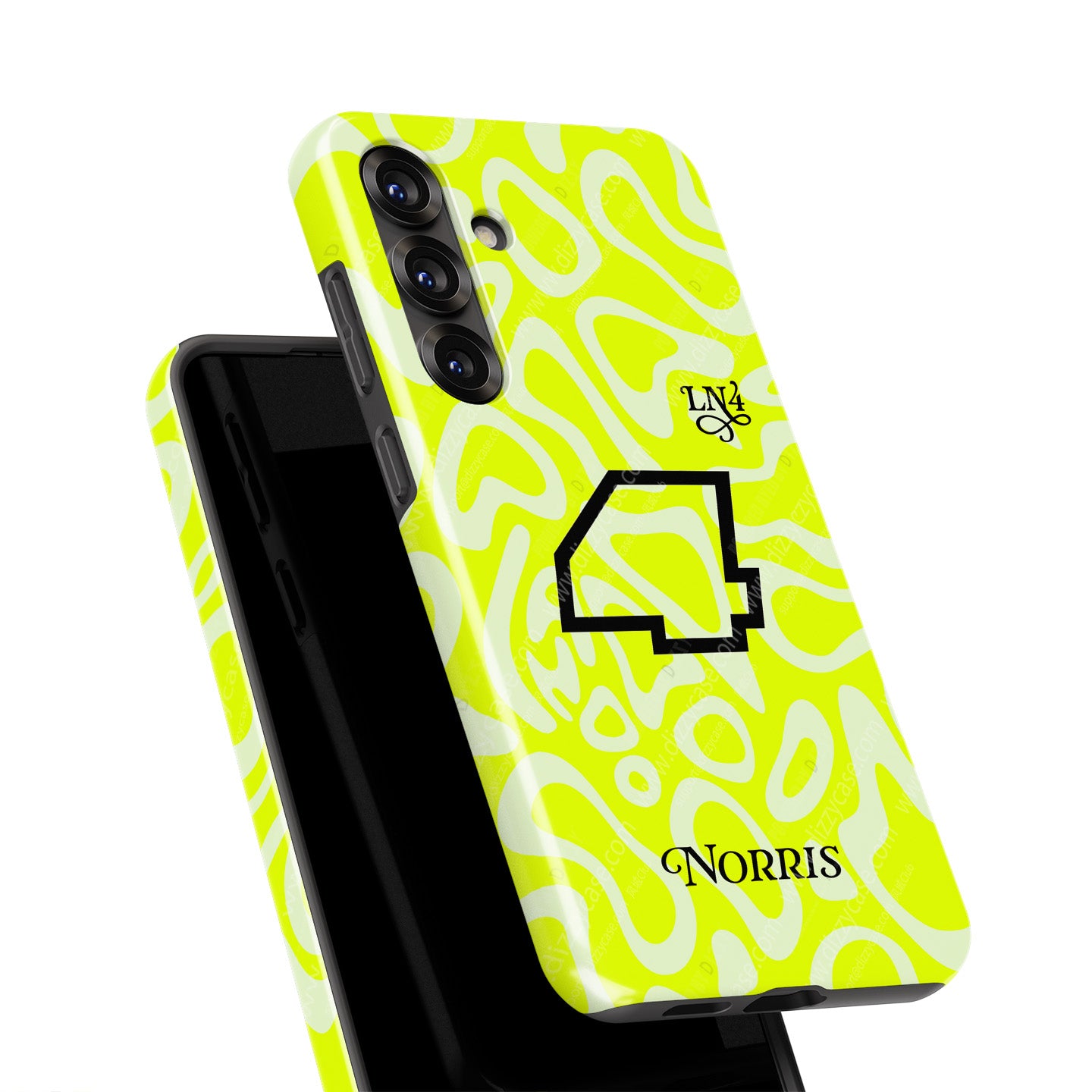 Lando Norris GRANDSTAND ’25 Phone Case – Fluoro Lime Edition for Samsung Galaxy