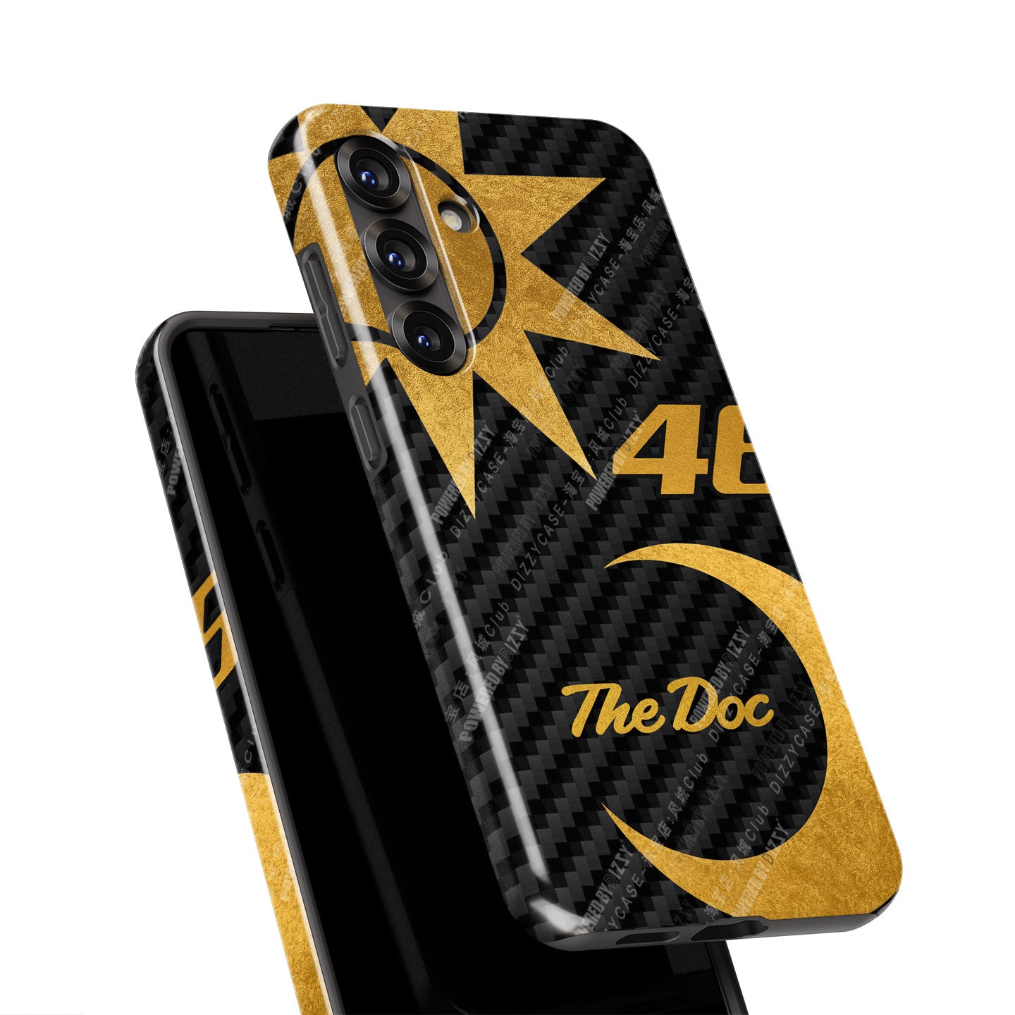 Valentino Rossi Anniversario Gold Carbon Phone Case – The Doctor Edition for Samsung