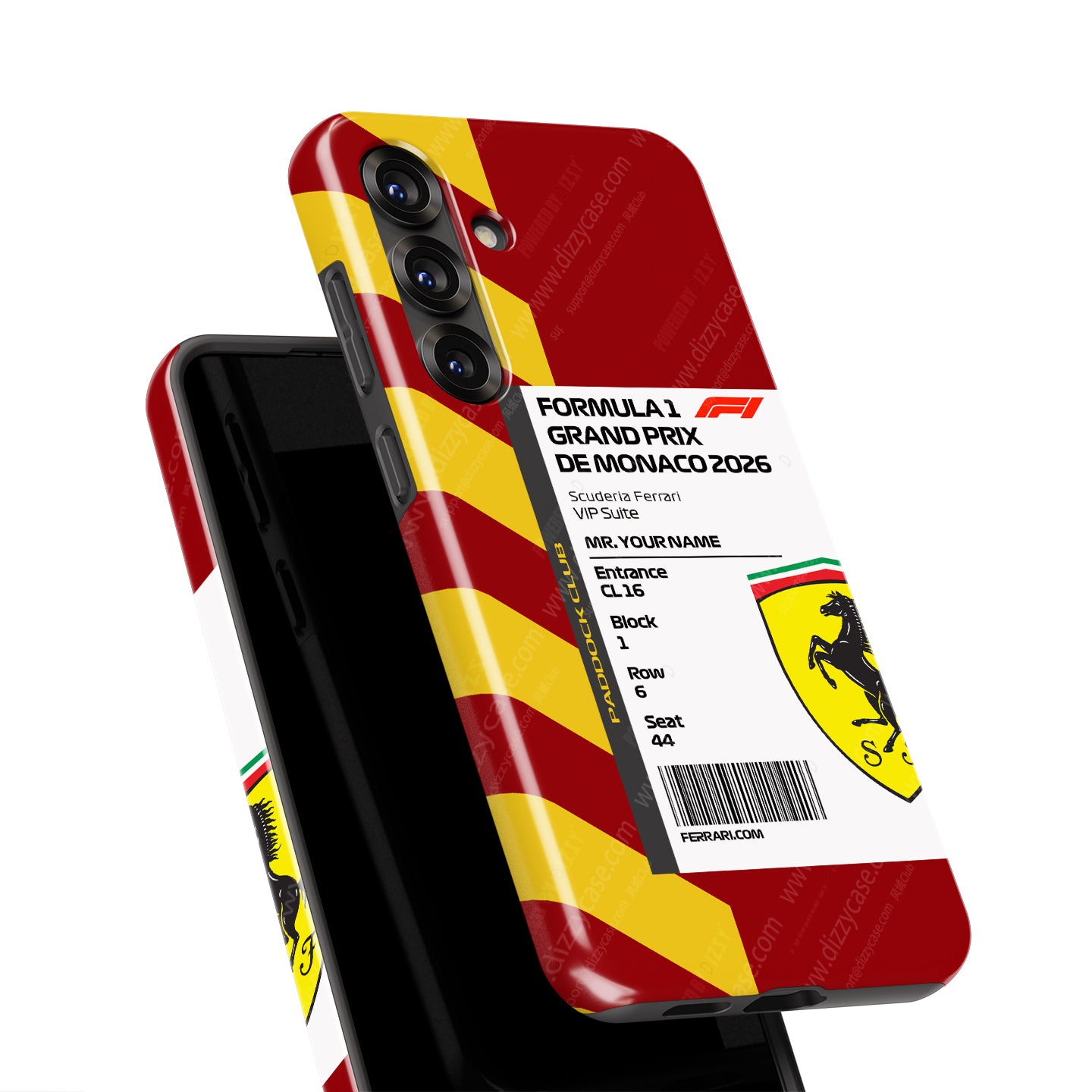 Custom Ferrari VIP Pass Samsung Galaxy Case