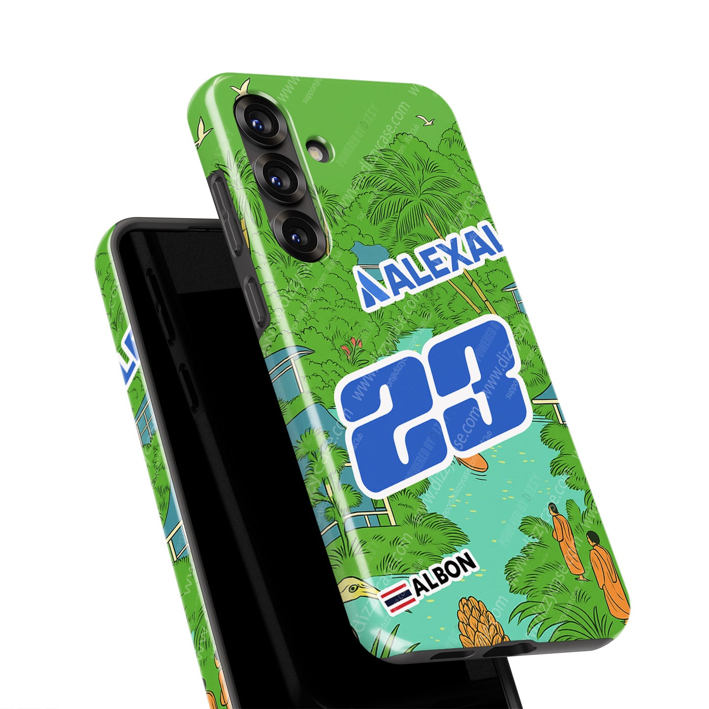 Alex Albon 2025 Singapore GP Helmet Samsung Phone Case – UNICEF Charity Edition for Galaxy