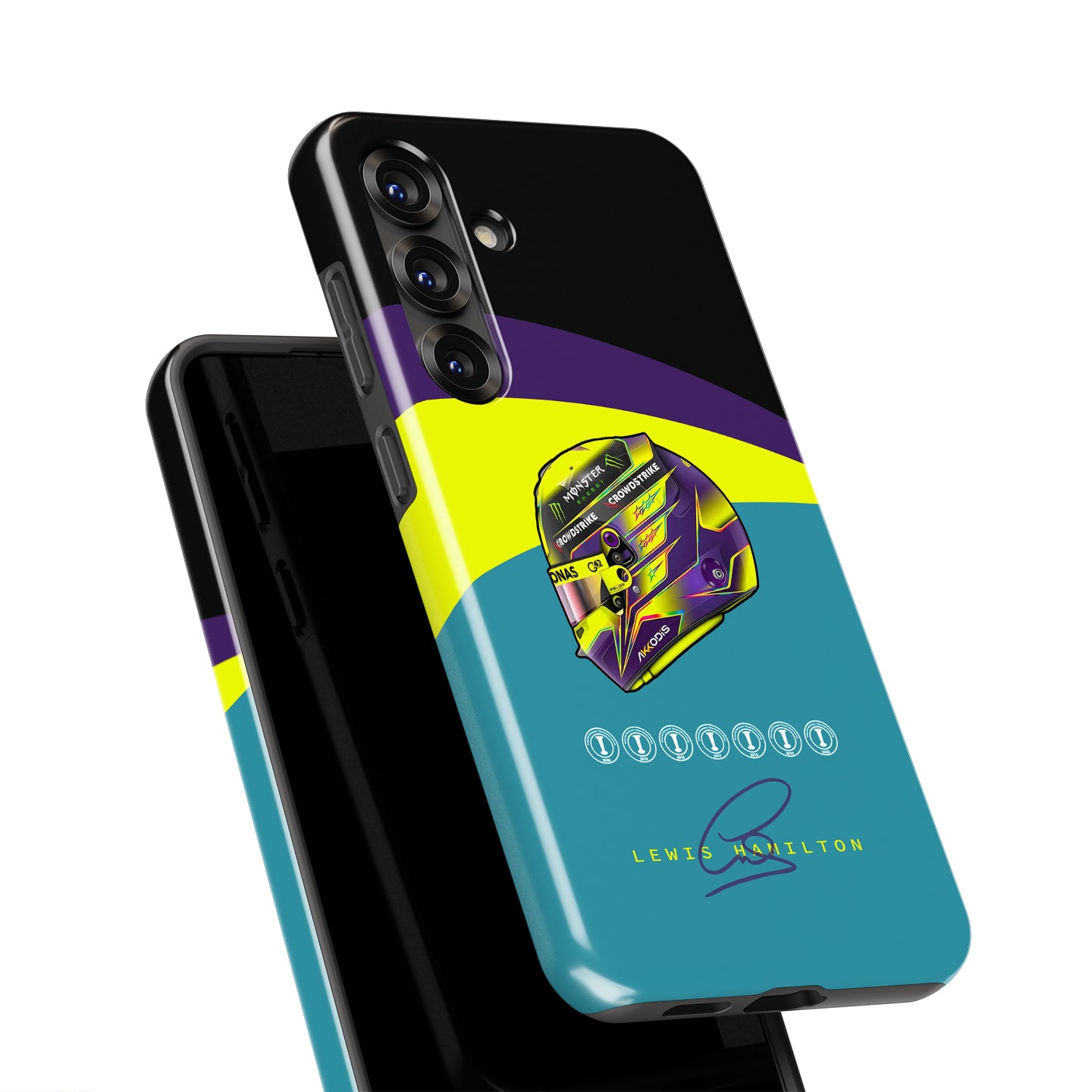 Lewis Hamilton 2023 F1 Helmet Design Samsung Phone Case | DIZZY CASE