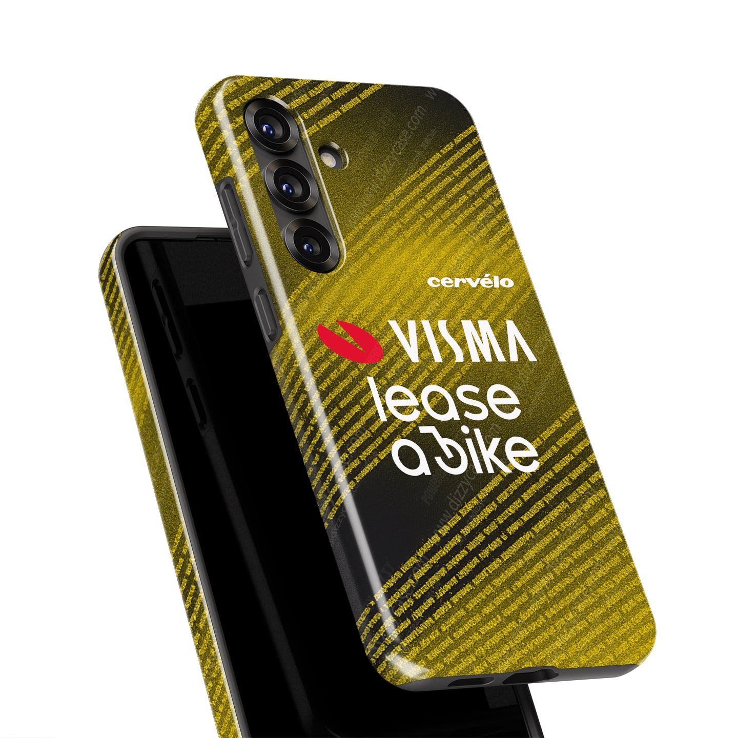 Team Visma–Lease a Bike 2025 TDF Special Edition Phone Case – Yellow & Black Stripes (Samsung Galaxy) | DIZZY CASE