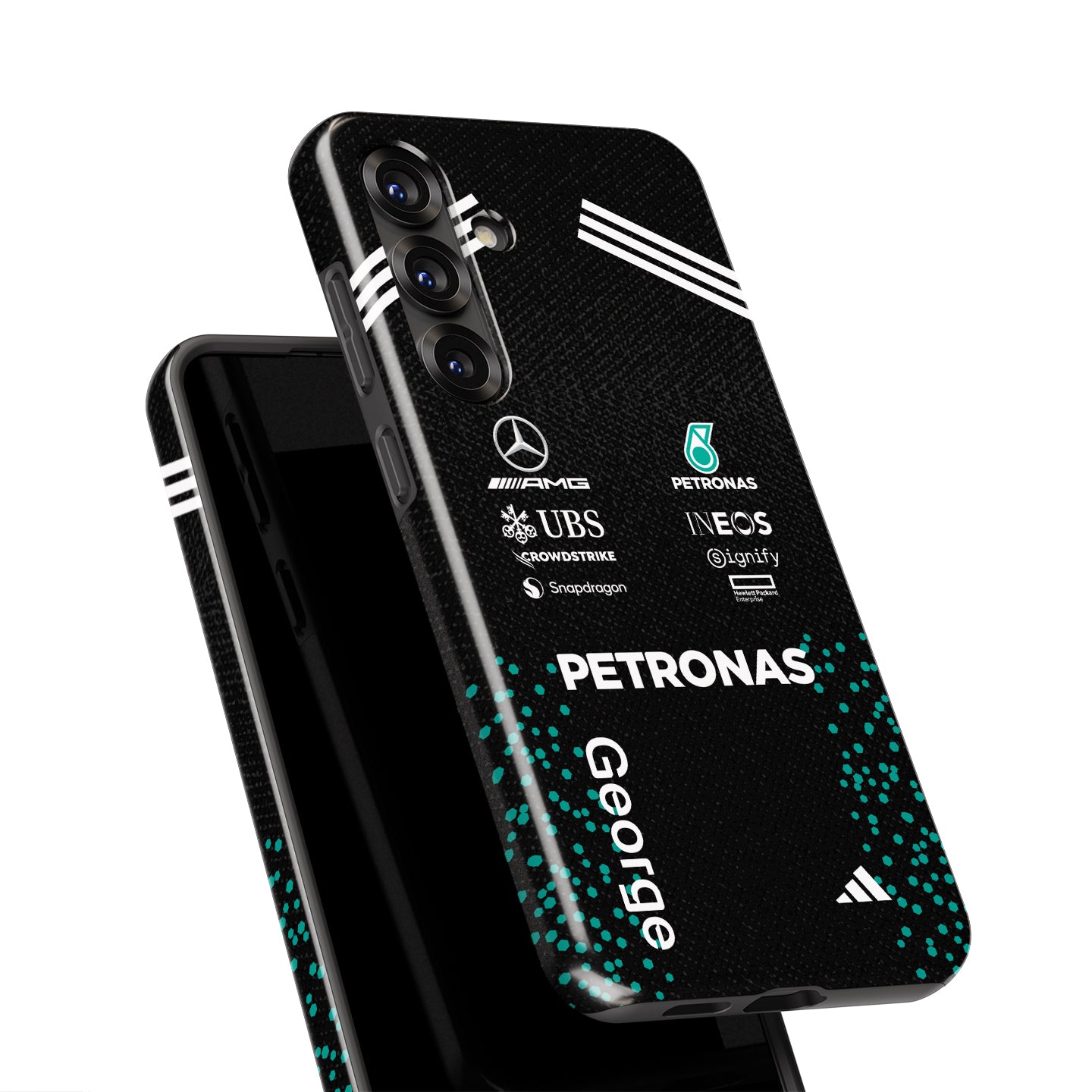 George Russell 2025 Mercedes F1 Race Suit Phone Case – AMG Petronas Edition (Samsung Galaxy) | DIZZY CASE