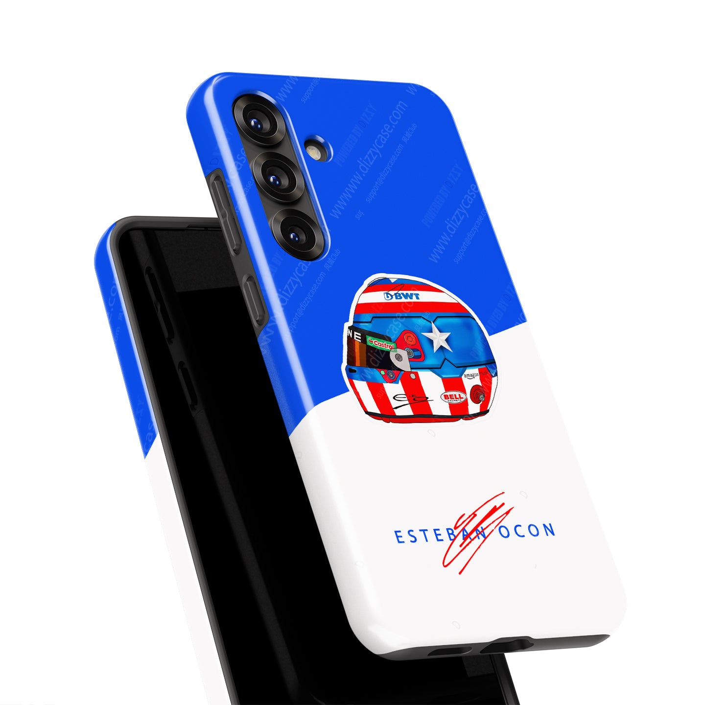 Esteban Ocon Las Vegas 2024 F1 Helmet Case – Samsung Compatibility | DIZZY CASE