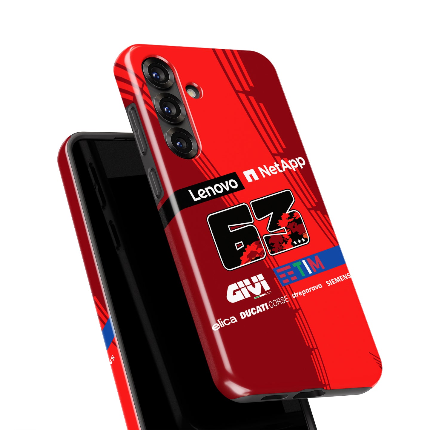 Francesco Bagnaia MotoGP Ducati Phone Case – #63 Racing Livery Tribute for Samsung Galaxy | DIZZY CASE