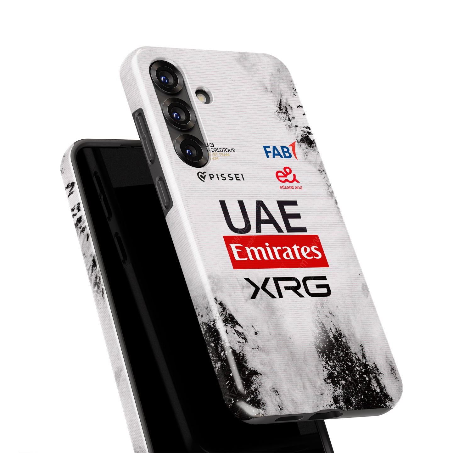 UAE Team Emirates 2025 TDF Special Edition Phone Case – White & Black Heritage (Samsung Galaxy) | DIZZY CASE