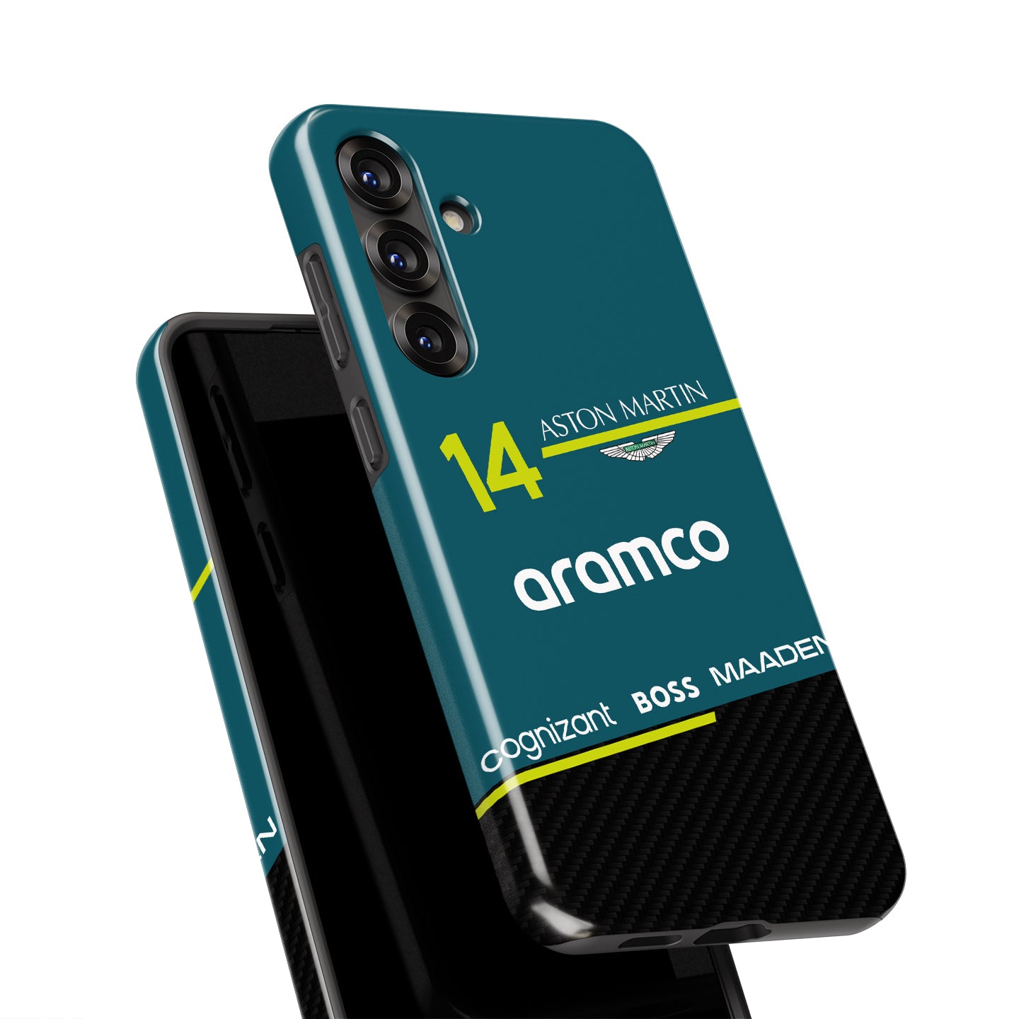 Fernando Alonso AMR25 FA14 Livery Phone Case – F1 Edition (Samsung Galaxy) | DIZZY CASE