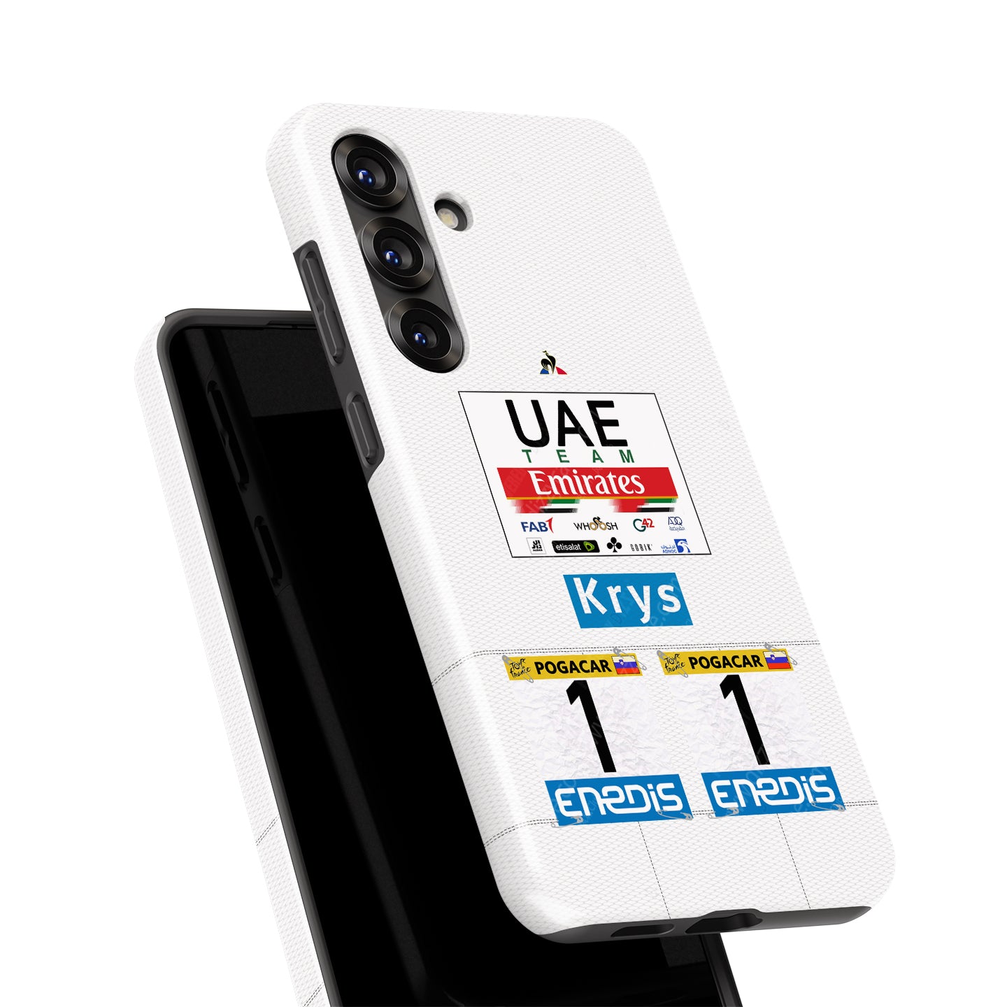 Tadej Pogacar 2021 White Jersey Phone Case: Stylish Protection for Cyclists | DIZZY CASE