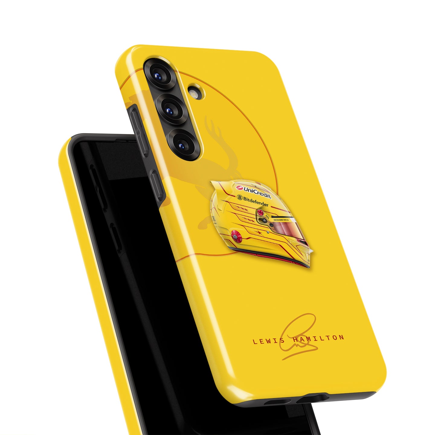 Lewis Hamilton 2025 F1 Helmet Livery Phone Case – LH44 Edition (Samsung Galaxy) | DIZZY CASE