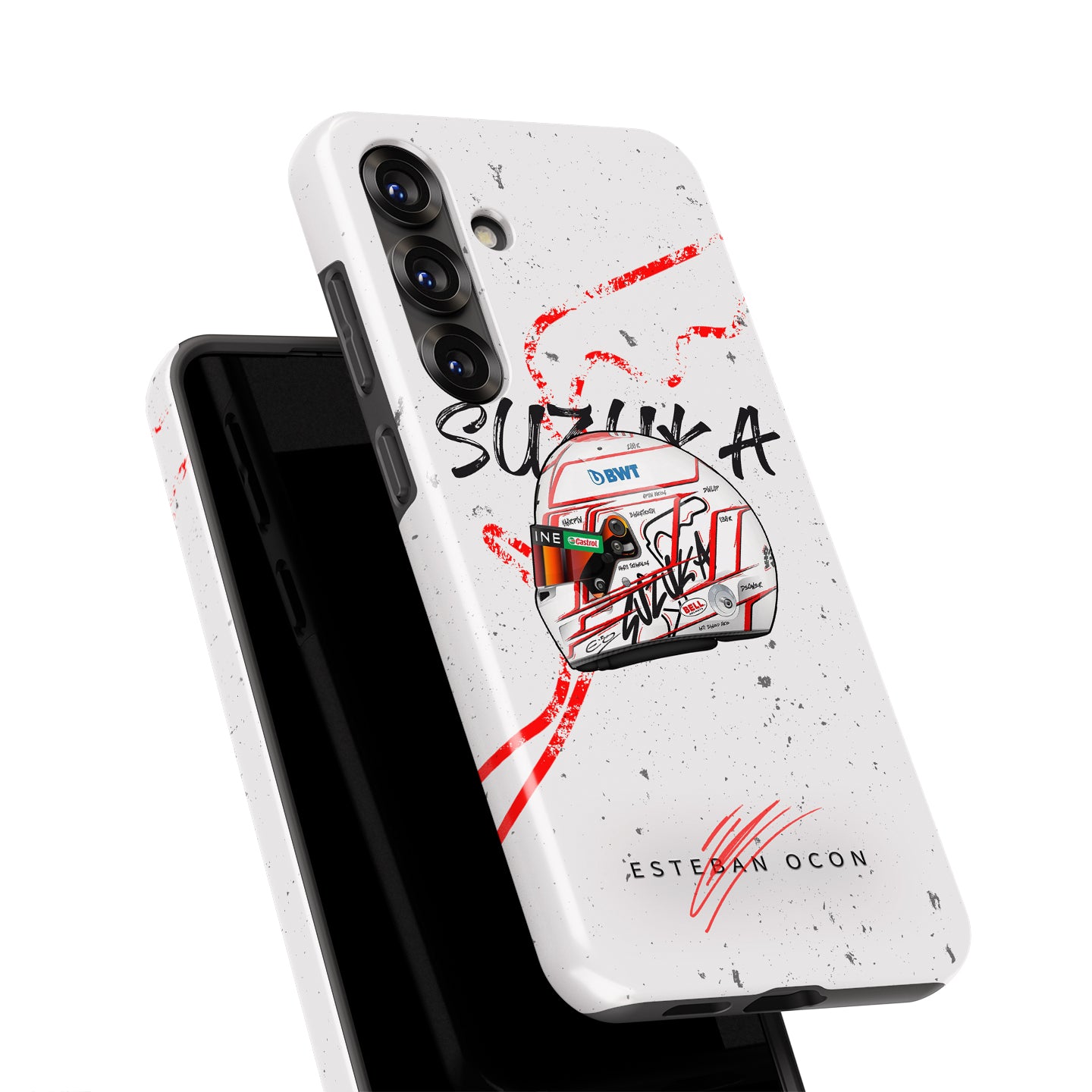 Suzuka Racing Spirit: Ocon’s 2023 Helmet Case for Samsung | DIZZY CASE