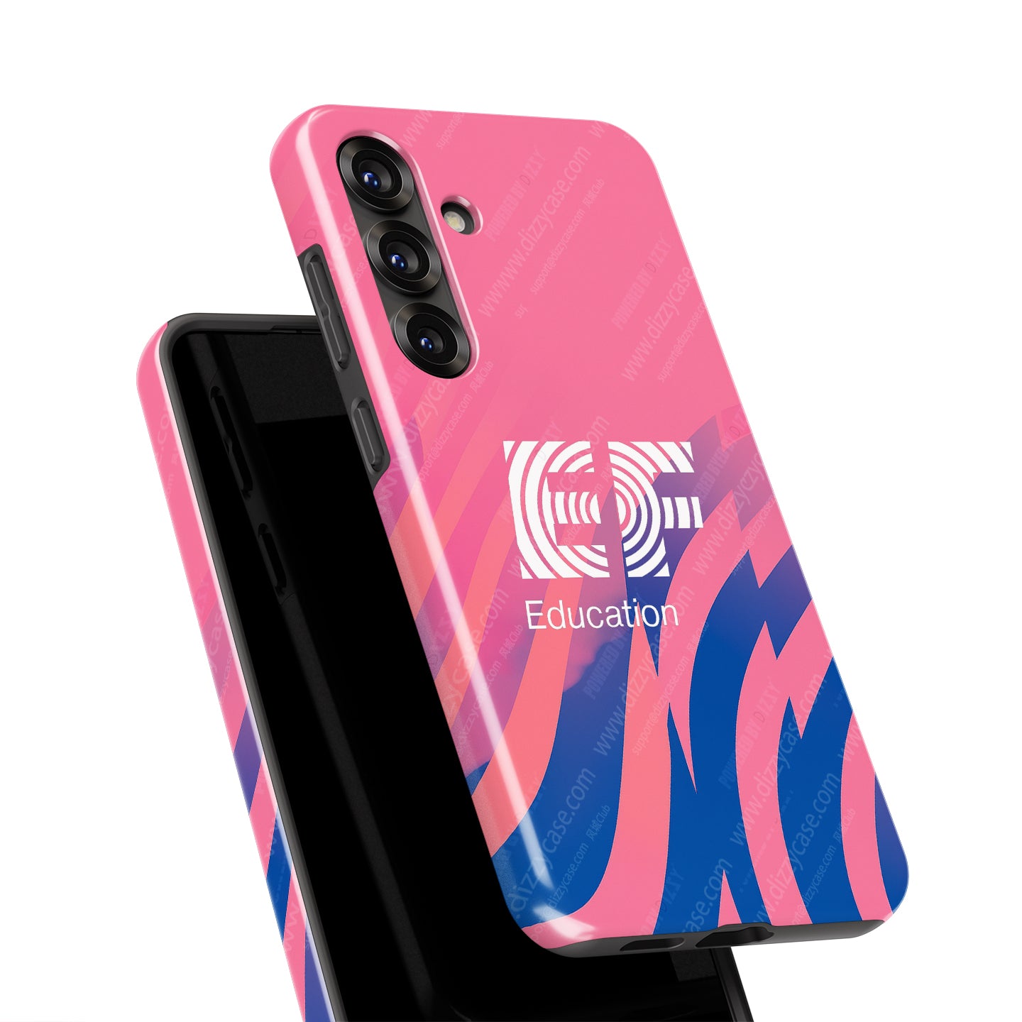 Coque de téléphone Tadej Pogacar 2024 Dual Triumph jaune et rose en jersey par DIZZY