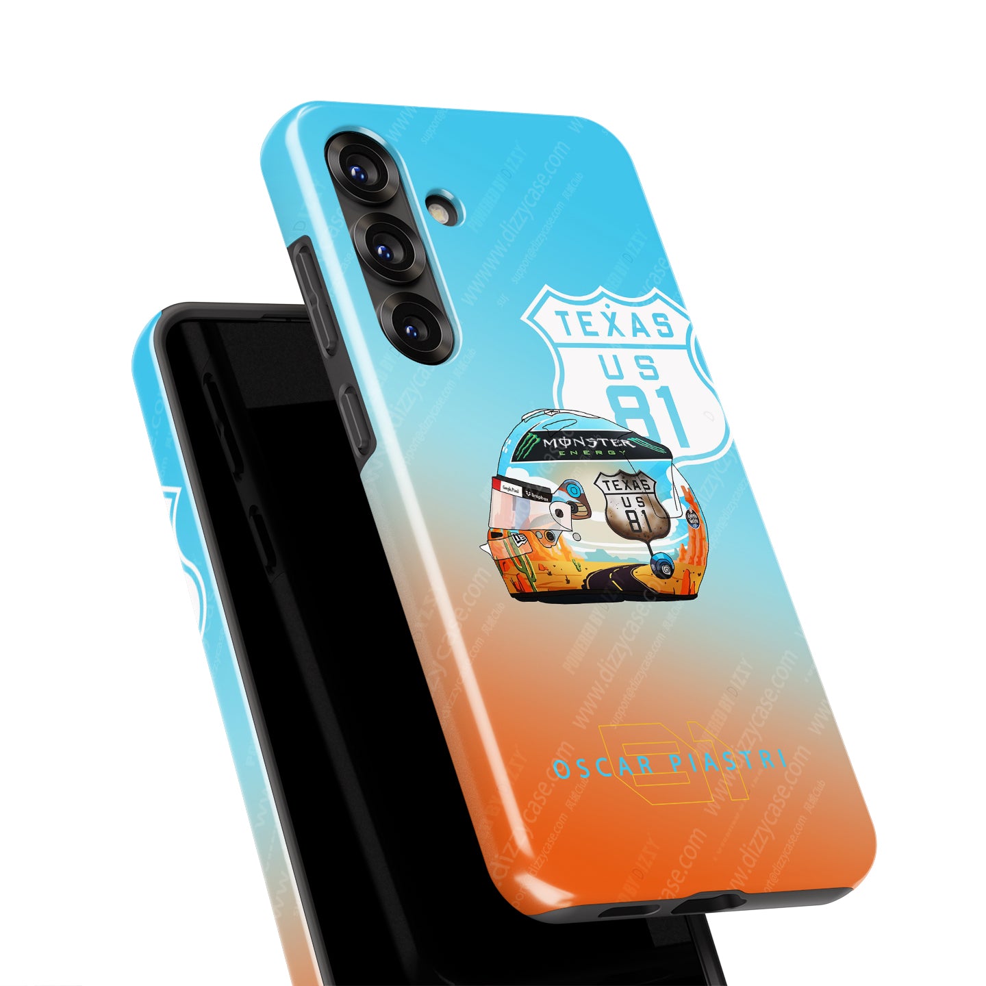 Oscar Piastri Helmet Case for Samsung - 2024 USA Grand Prix | DIZZY CASE