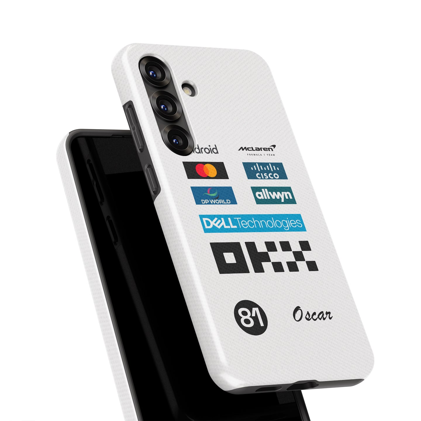 Oscar Piastri 2025 Monaco GP Phone Case – McLaren White Race Suit Edition (For Samsung) | DIZZY CASE