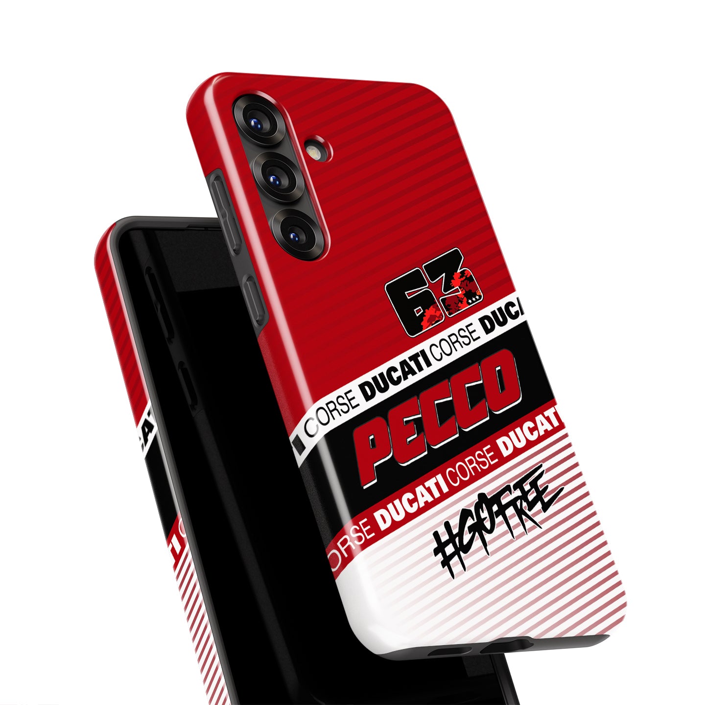 Francesco Bagnaia MotoGP 2025 Phone Case – Ducati Pecco #63 Design for Samsung