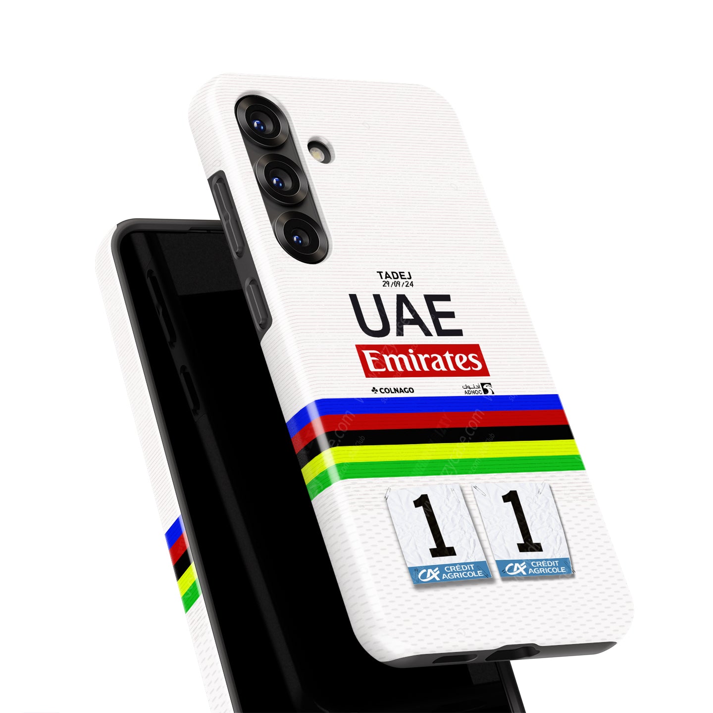 Tadej Pogačar Rainbow Jersey Tour of Lombardy Phone Case – Samsung Models