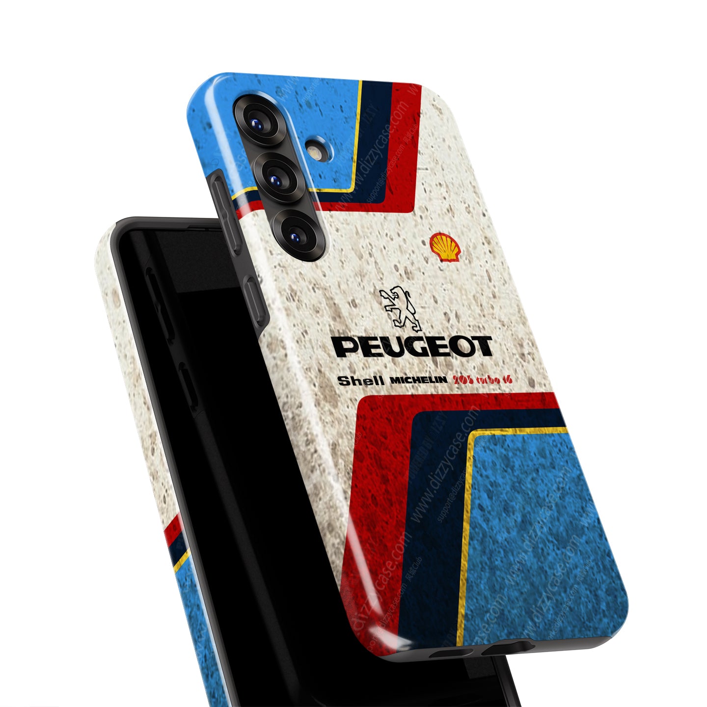 1985 Peugeot 205 T16 Rally Livery Phone Case - Iconic Rally Design | DIZZY CASE