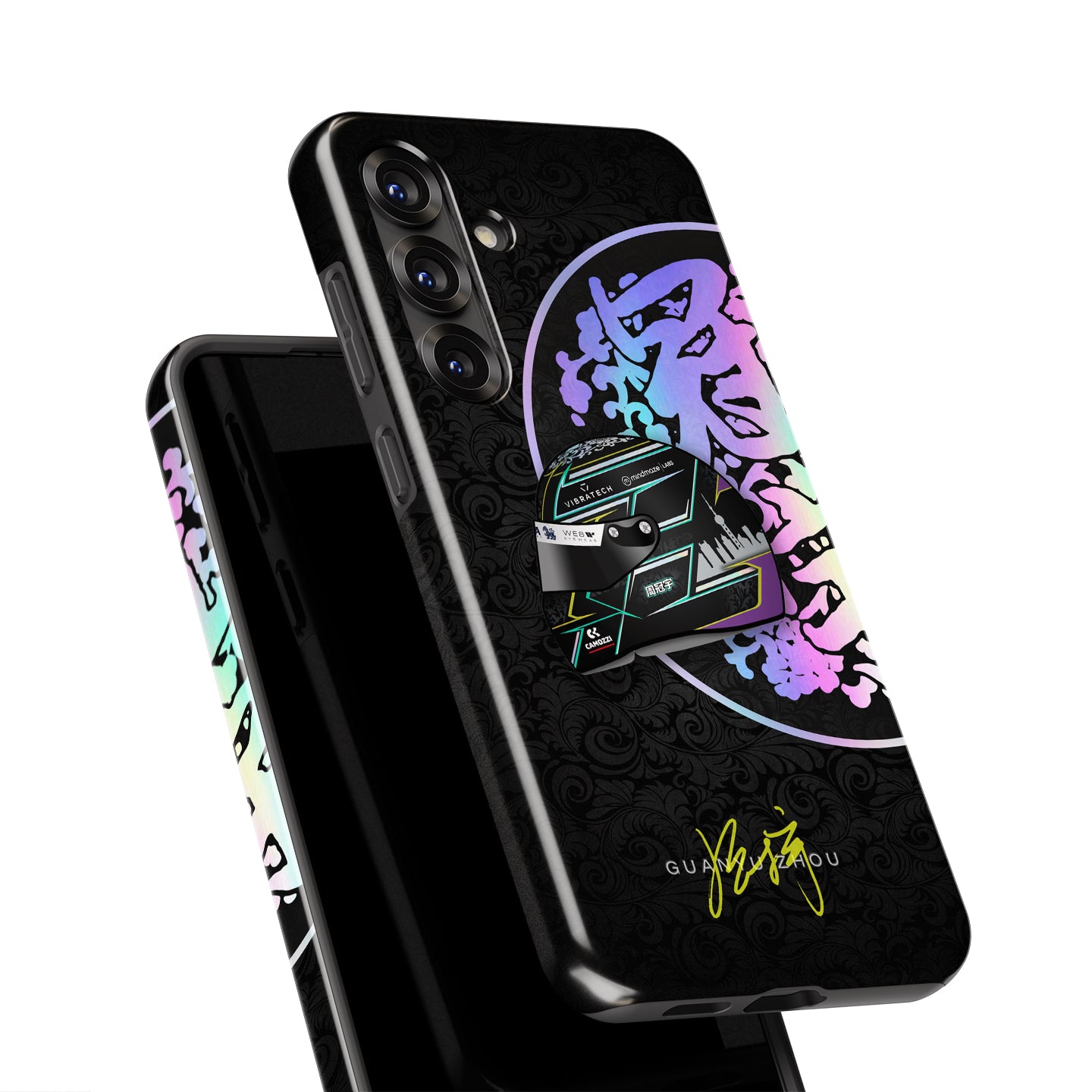 F1 2024 Iconic Zhou Helmet Design Samsung Galaxy Case | DIZZY CASE