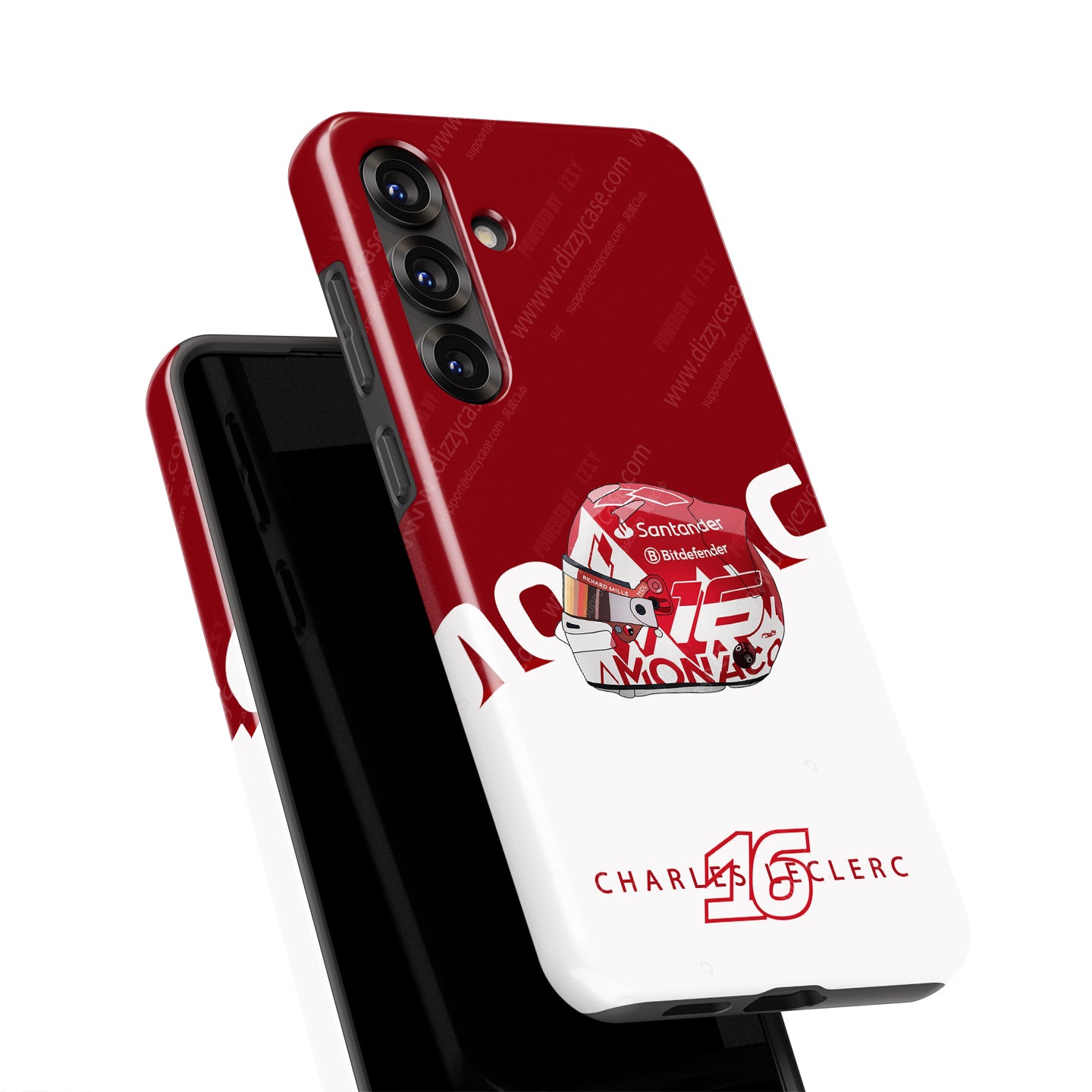 Get the Charles Leclerc Monaco Helmet Phone Case – Ferrari Edition | DIZZY CASE