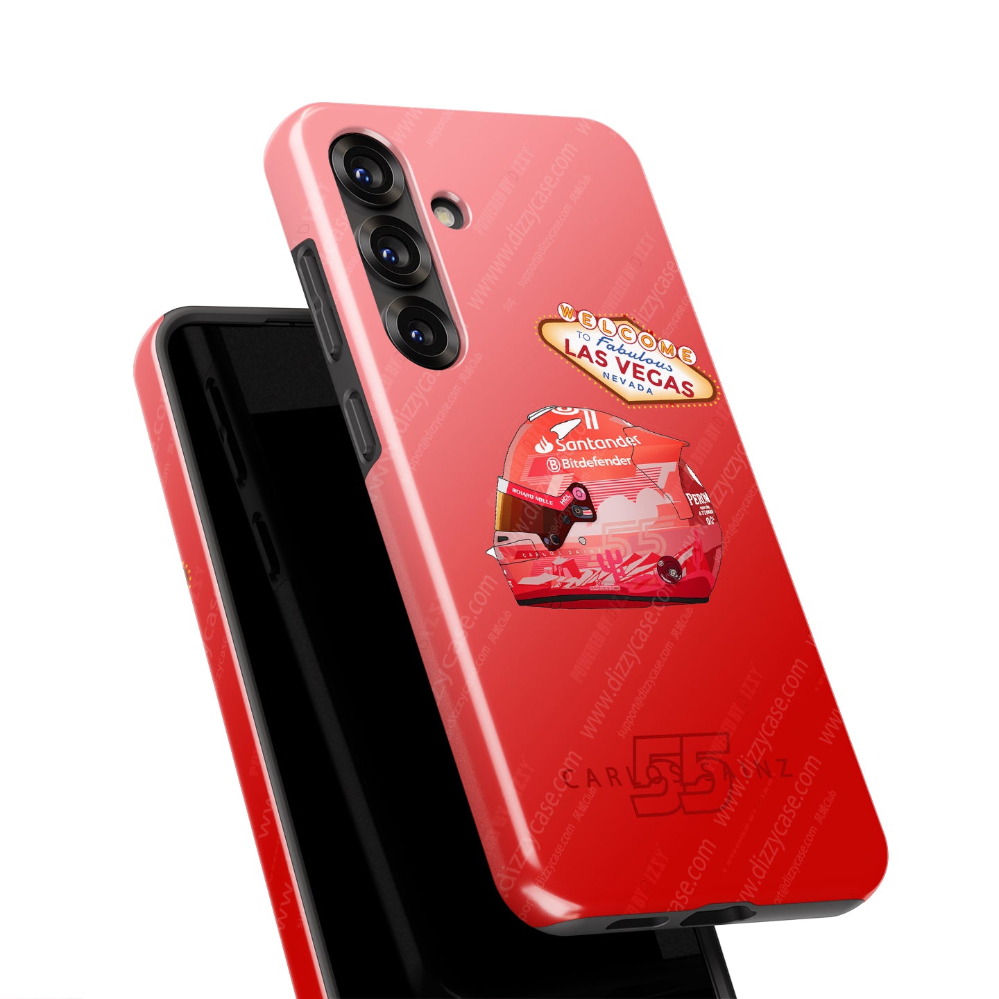 Carlos Sainz 2024 Las Vegas Grand Prix Helmet Case - For Samsung Galaxy | DIZZY CASE
