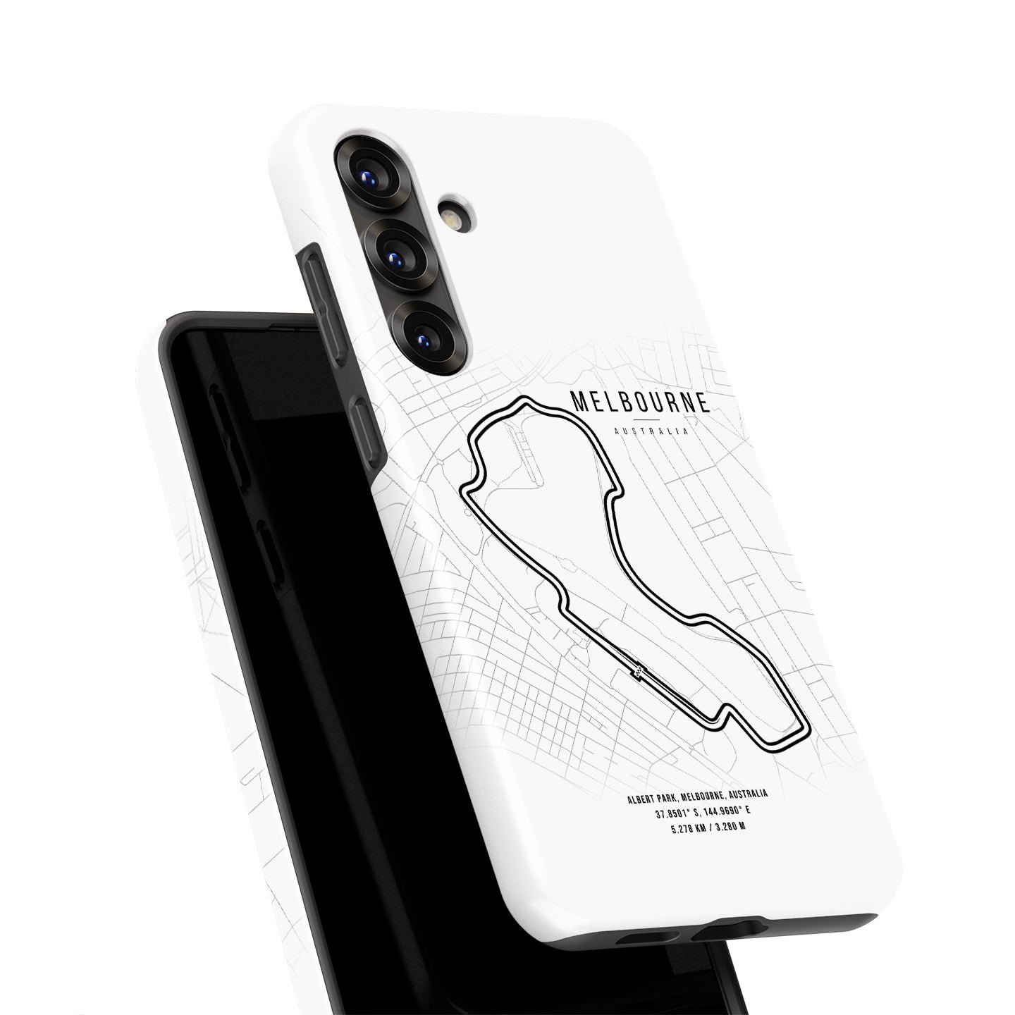 Melbourne Grand Prix Samsung Case – Iconic Track Map for F1 Fans | DIZZY CASE