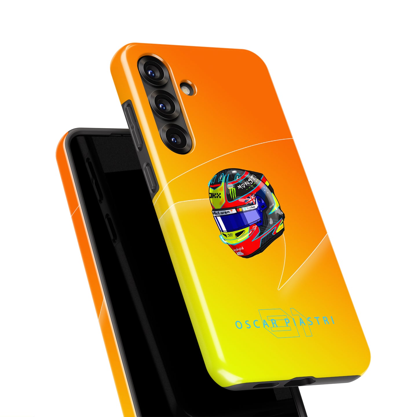 Oscar Piastri 2025 Helmet Phone Case – Australian Heritage F1 Design for Samsung Galaxy | DIZZY CASE