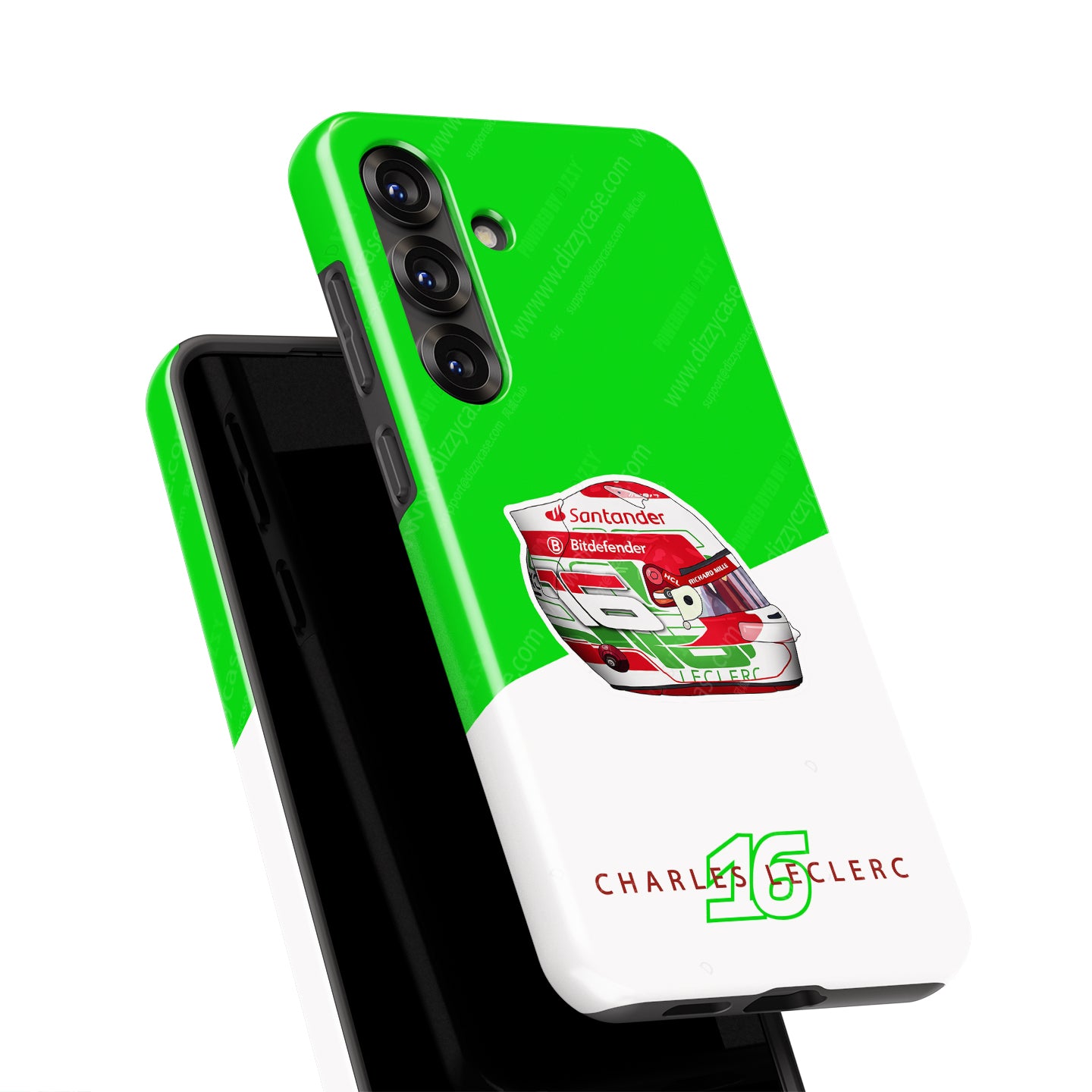 Charles Leclerc 2024 Italian Grand Prix Helmet Phone Case – Ferrari Edition - Samsung Models | DIZZY CASE