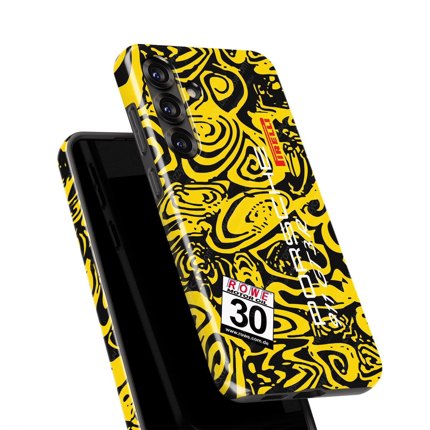 Dinamic Motorsport Porsche 911 GT3R Phone Case: Bold Camouflage & Protection