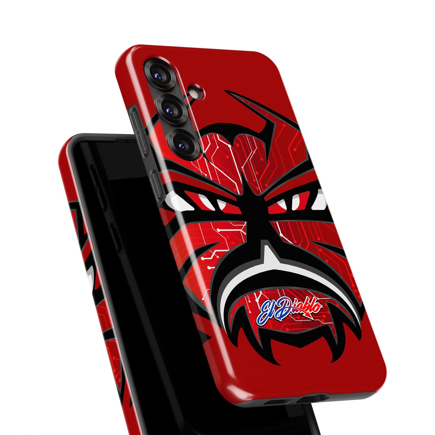 Unleash Your Racing Spirit: Fabio Quartararo Demon Helmet Livery Phone Case