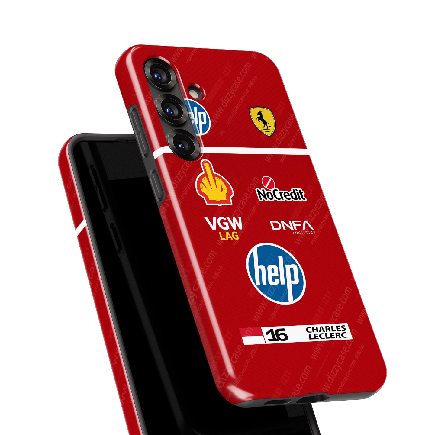 Charles Leclerc 2025 Race Suit Phone Case – (Samsung Galaxy) | DIZZY CASE