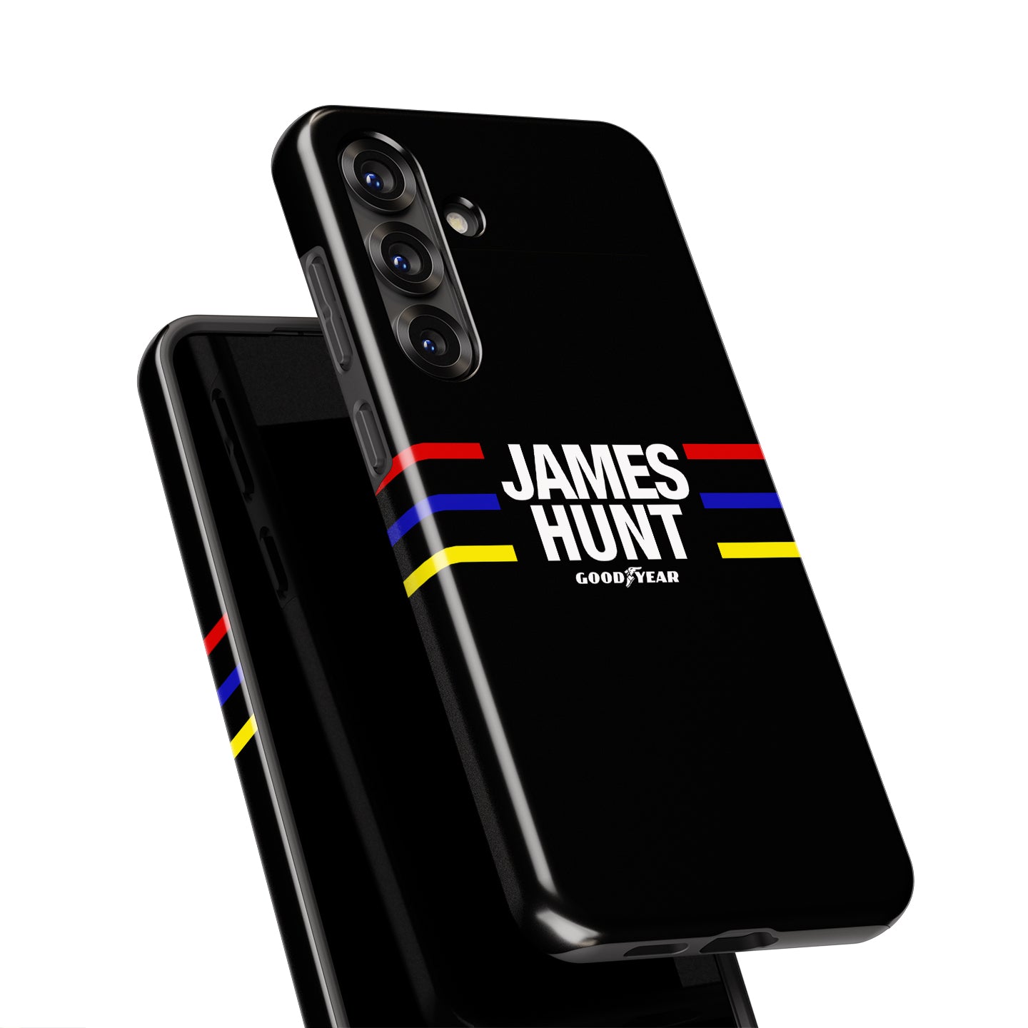 Relive Racing Glory: James Hunt Helmet Samsung Case | DIZZY CASE