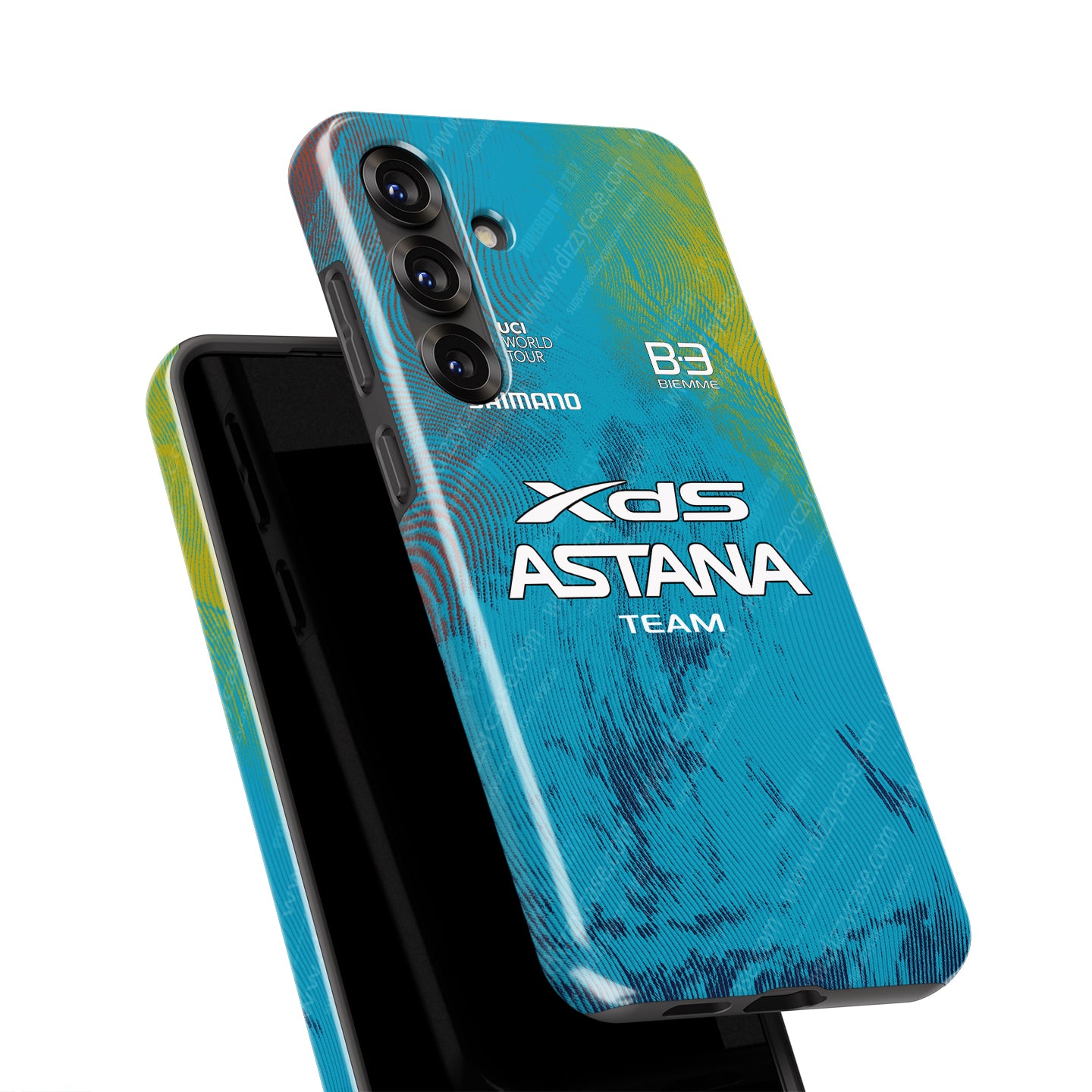 XDS Astana Team 2025 Cycling Jersey Phone Case – Kazakh Blue Legacy for Samsung | DIZZY CASE