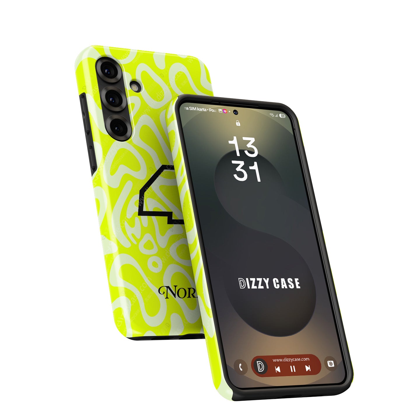 Lando Norris GRANDSTAND ’25 Phone Case – Fluoro Lime Edition for Samsung Galaxy