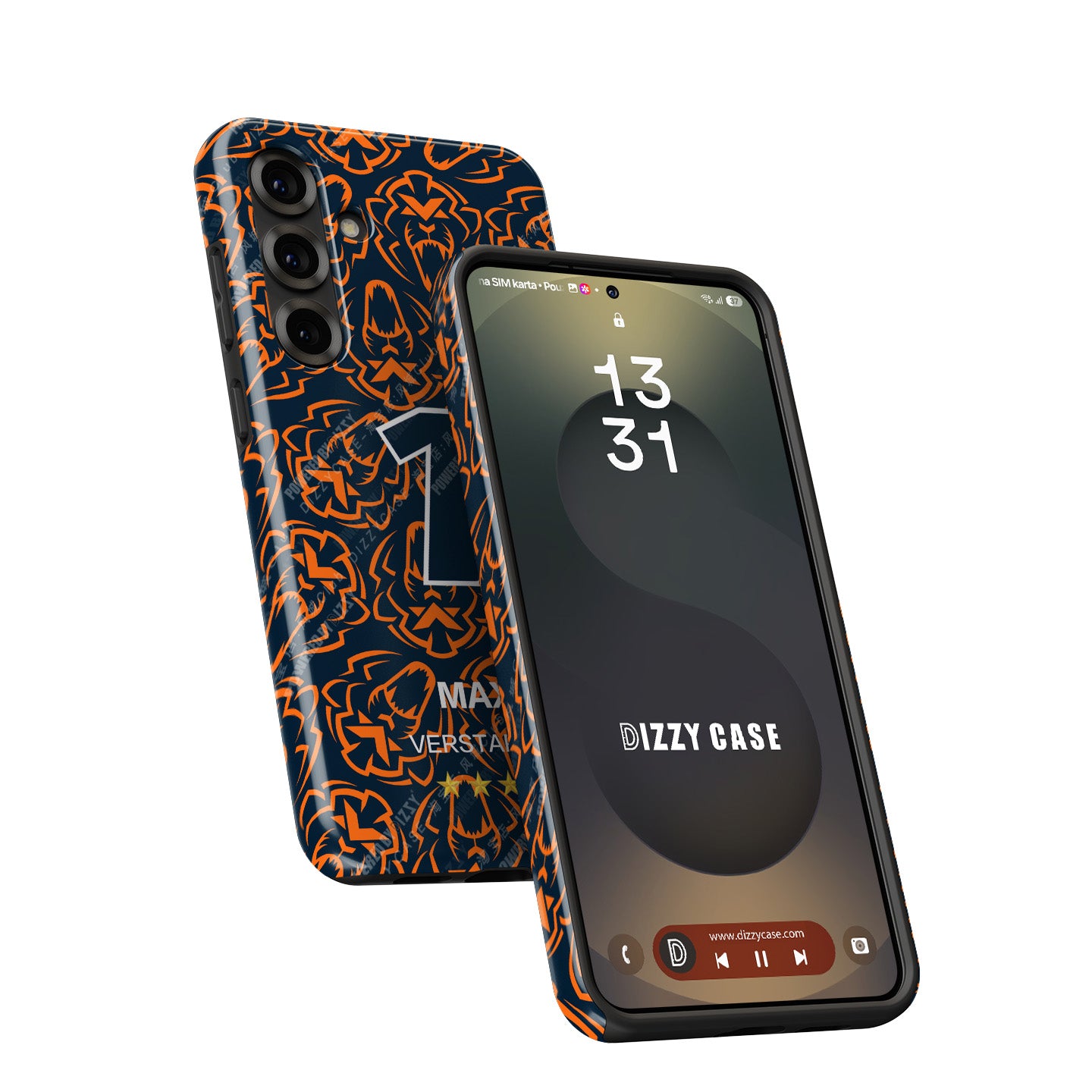 Max Verstappen 2025 F1 Champion Phone Case – Orange Lion Edition (Samsung)