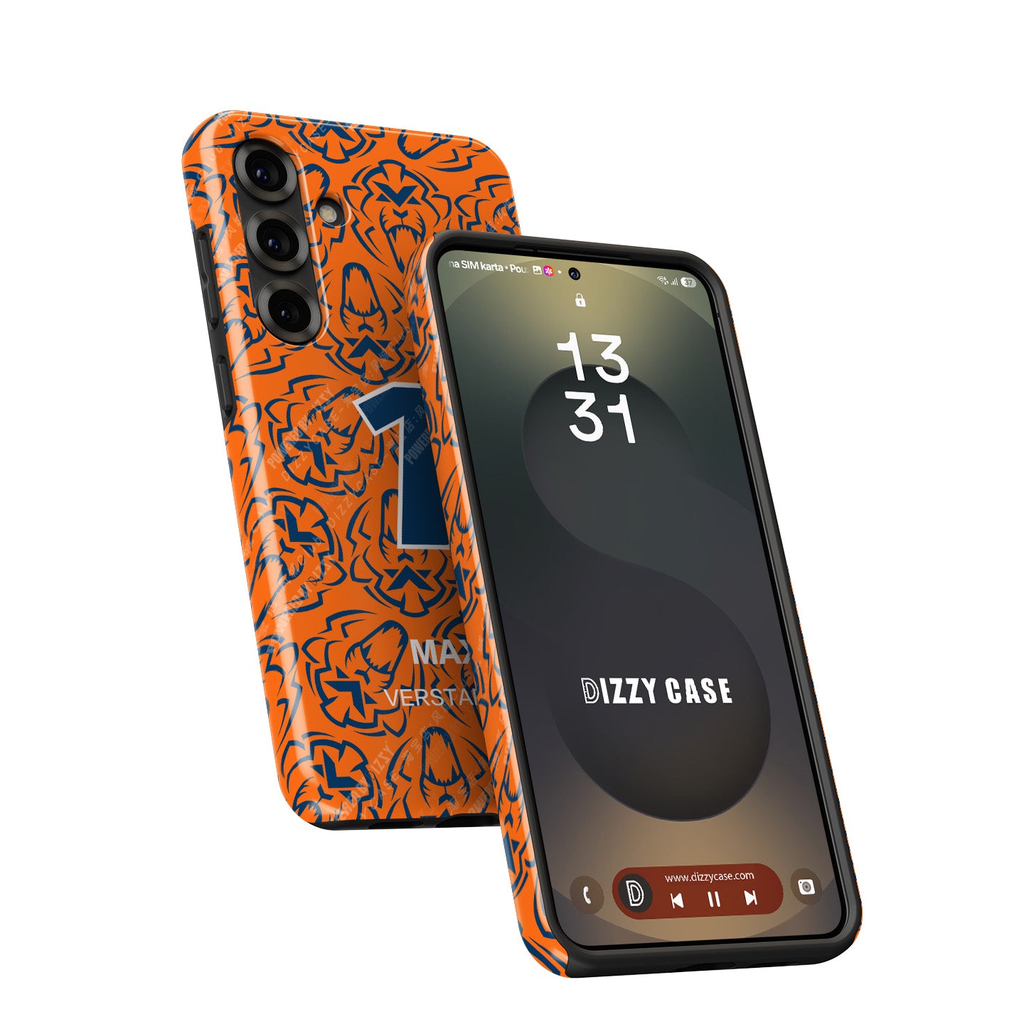 Max Verstappen 2025 F1 Champion Samsung Phone Case – Dutch Pride Edition