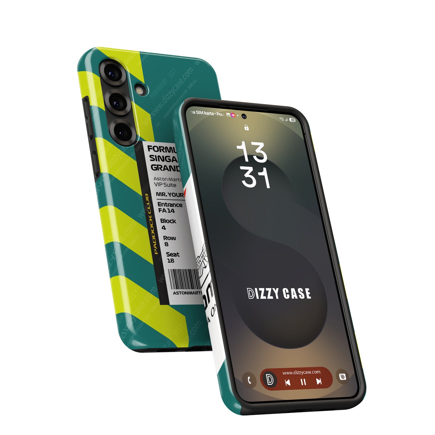 Custom Aston Martin VIP Pass Samsung Galaxy Case