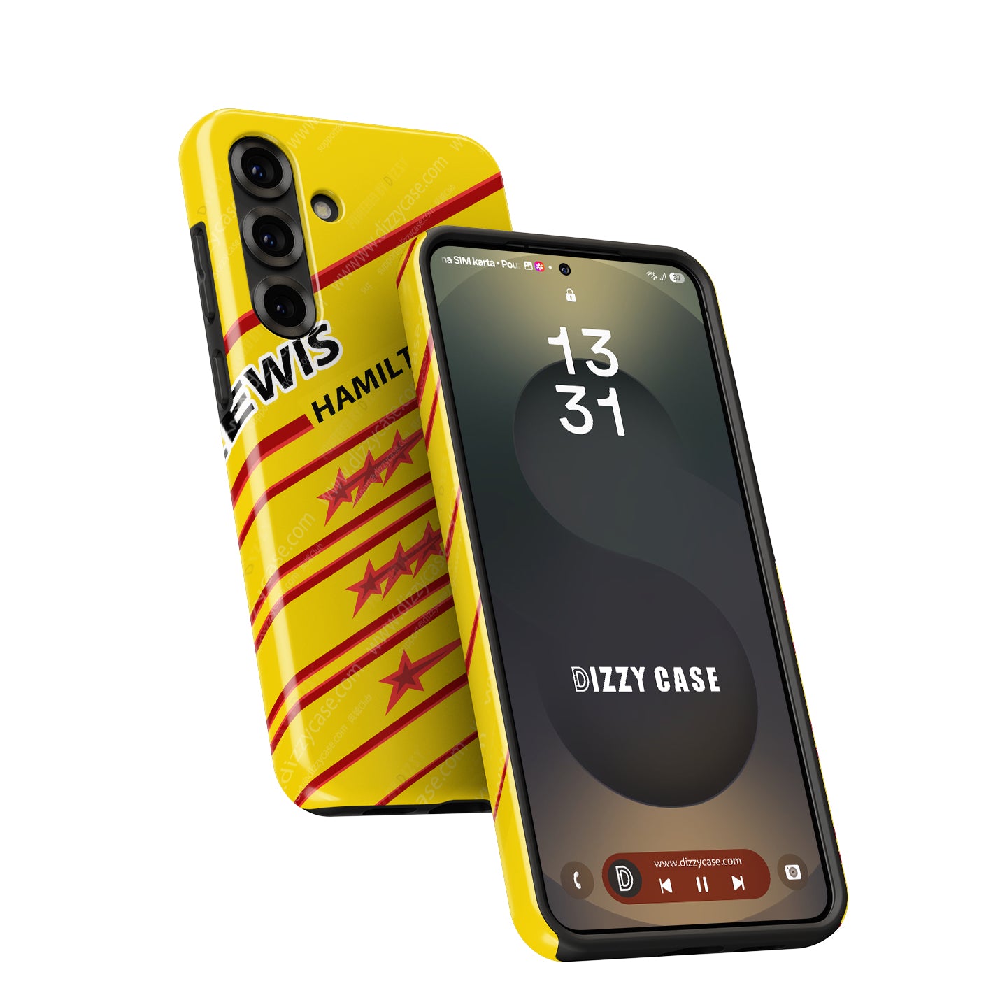 Lewis Hamilton 2025 Ferrari Helmet Phone Case – LH44 First Season Edition (Samsung Galaxy)