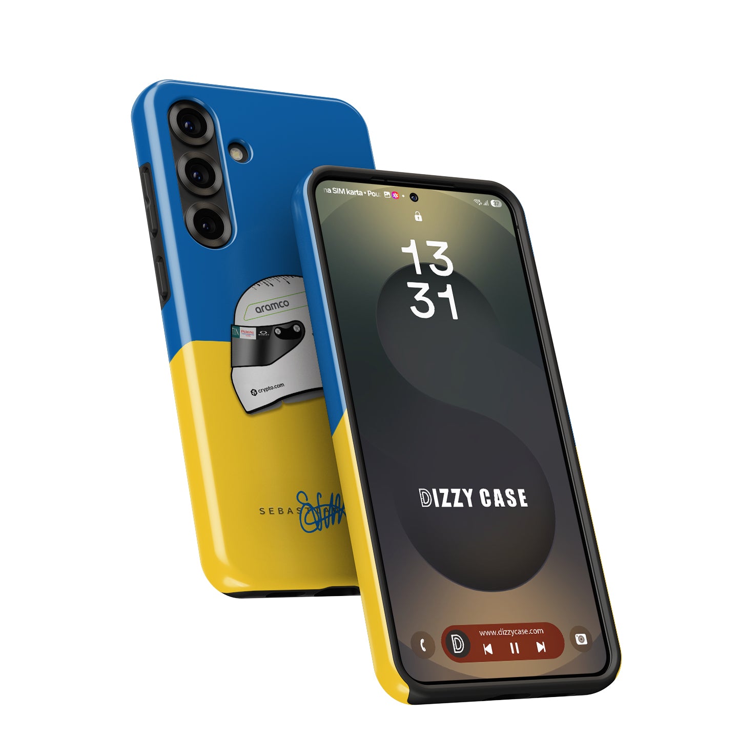 Sebastian Vettel 2022 "No War" Helmet Case - Samsung Galaxy Series | DIZZY CASE