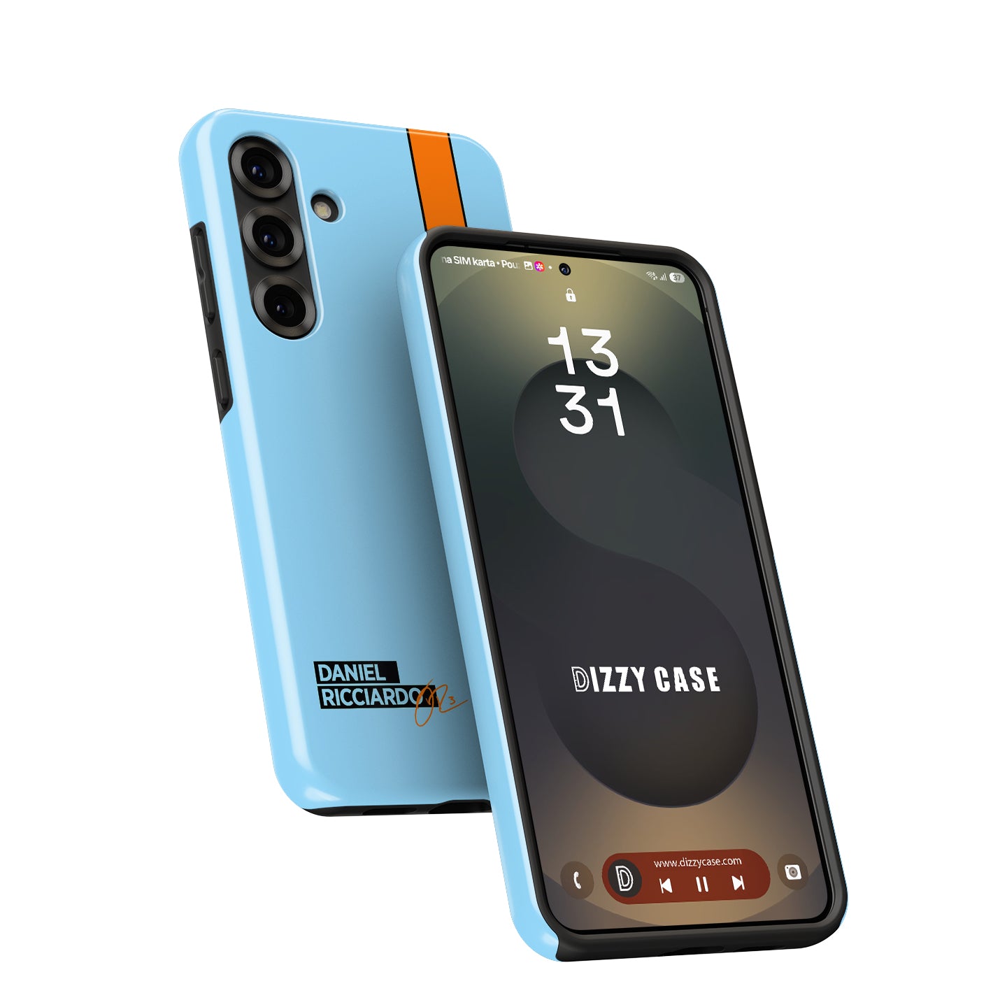 Daniel Ricciardo Gulf Livery Samsung Case - Snap & Tough Variants | DIZZY CASE