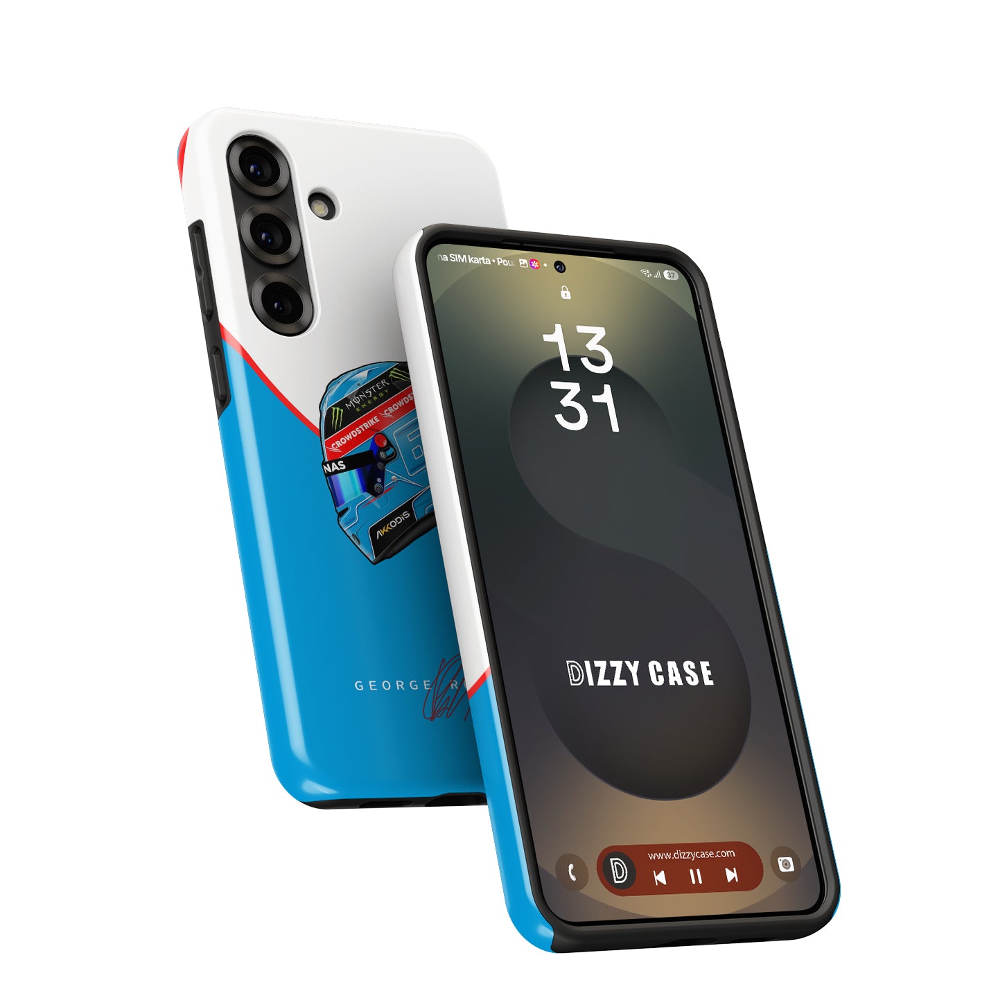 Samsung Galaxy Case Featuring Russell’s 2023 Helmet Livery | DIZZY CASE