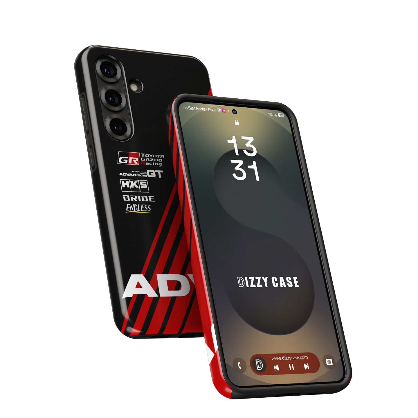Unleash Racing Style with the Toyota ADVAN GR Yaris Samsung Phone Case