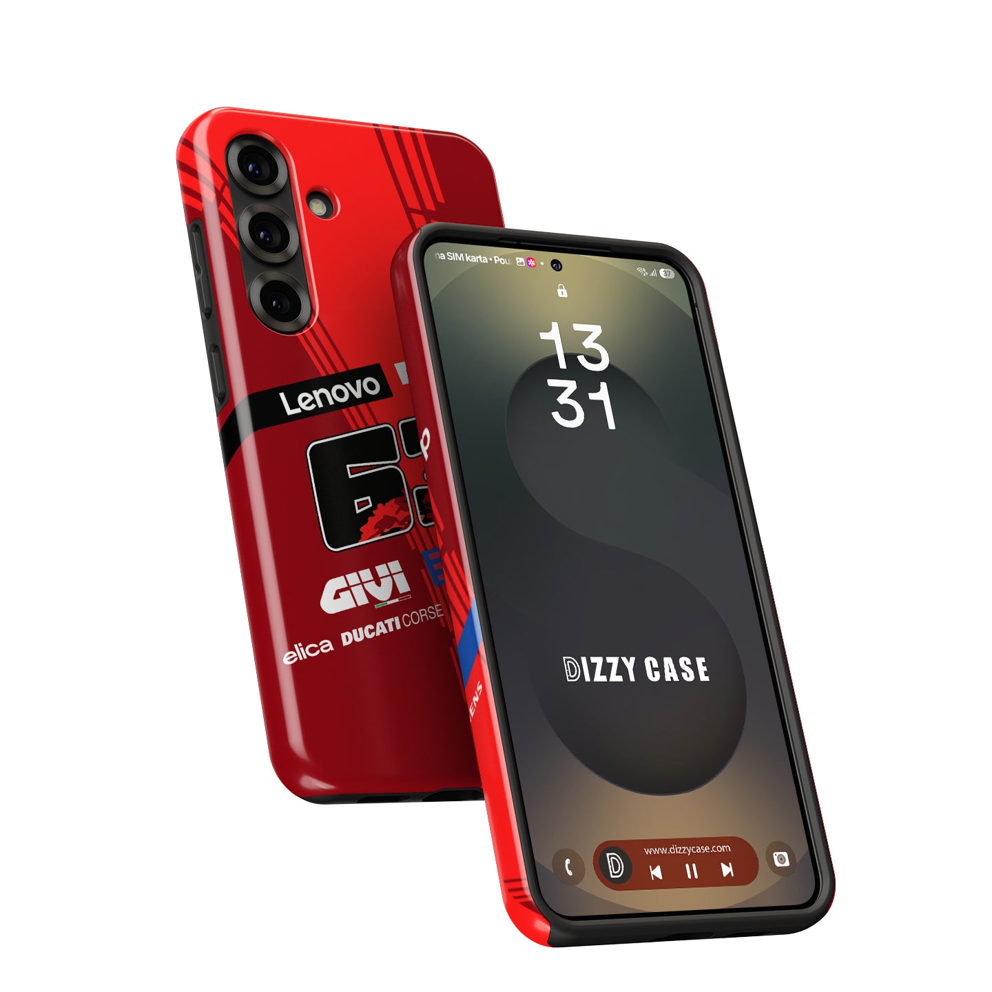 Francesco Bagnaia MotoGP Ducati Phone Case – #63 Racing Livery Tribute for Samsung Galaxy | DIZZY CASE
